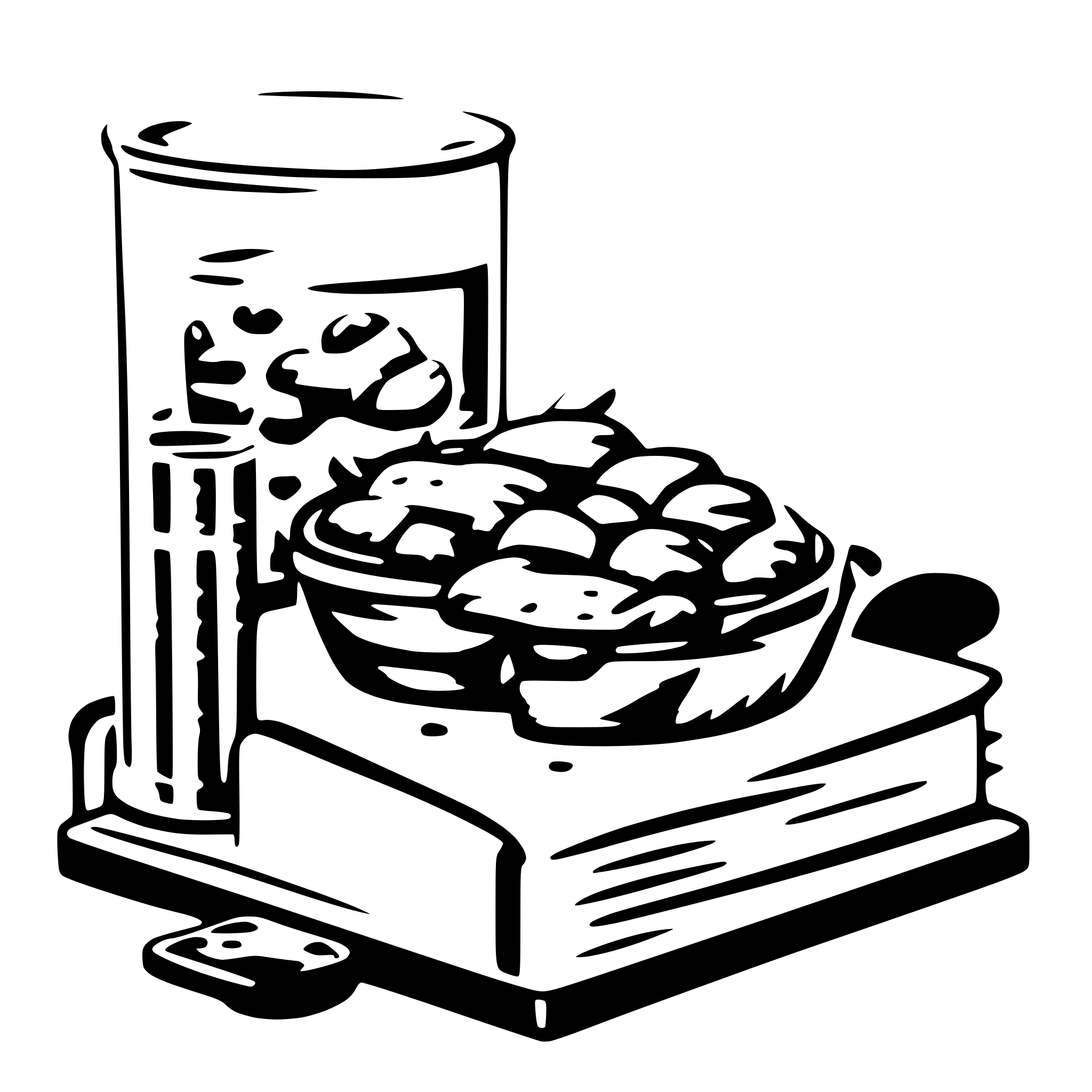AI-generated SVG of a a lab recipe book, monochrome, lineart, simple AI-generated SVG of a a lab recipe book, monochrome, lineart, simple