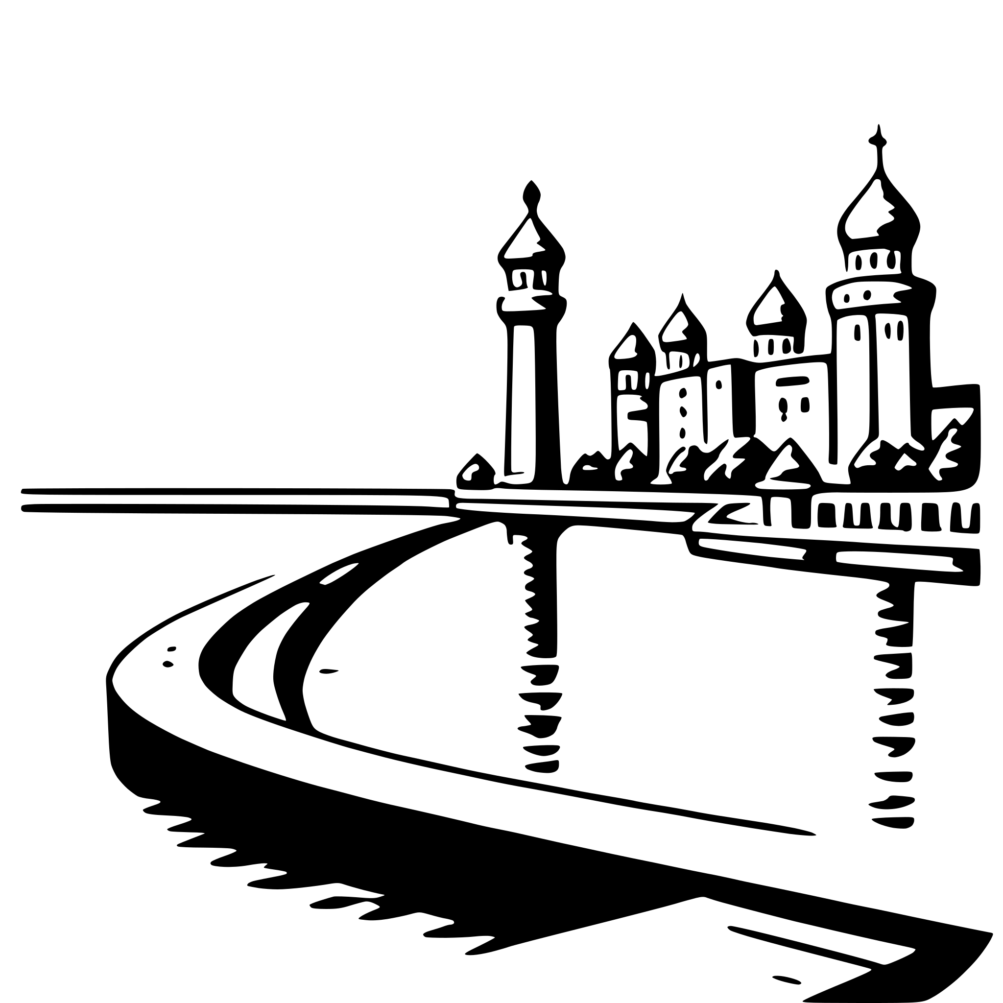 AI-generated SVG of 'the bund'