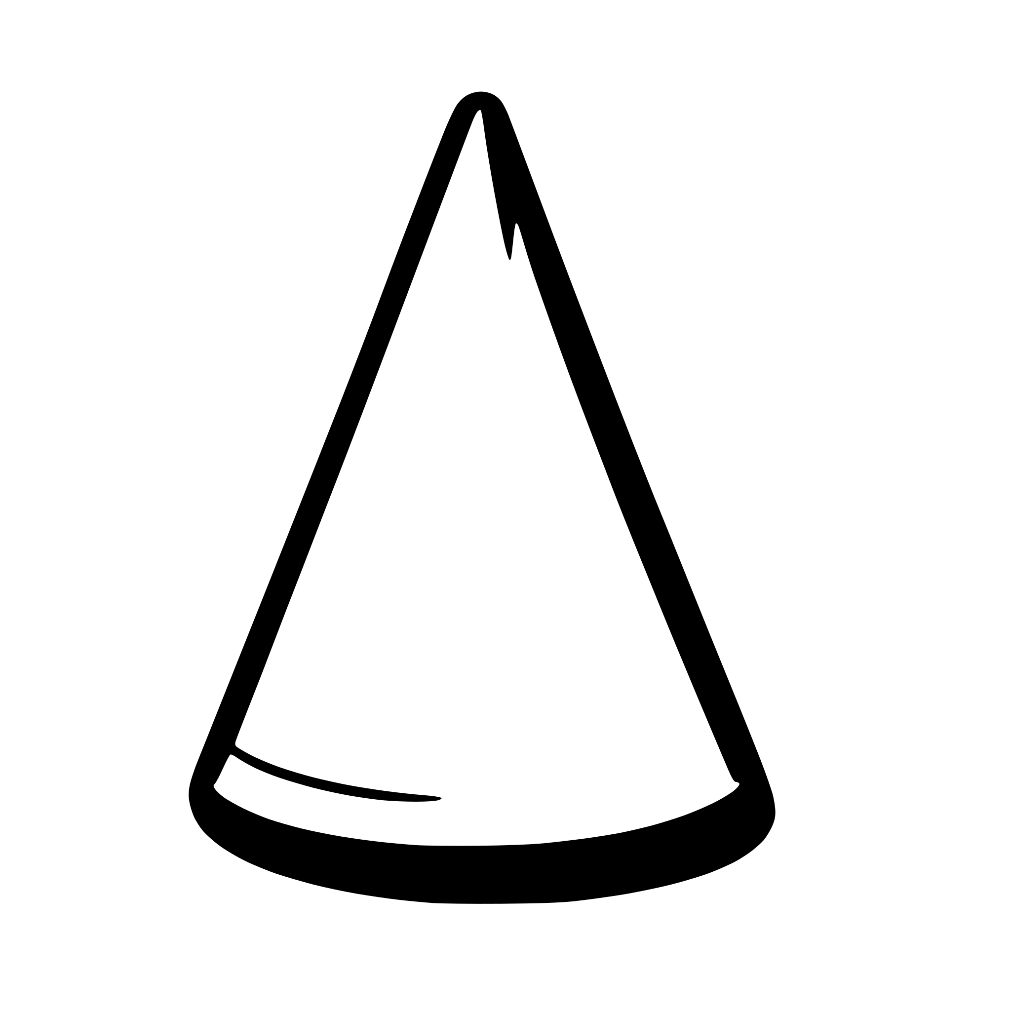 AI-generated SVG of a A simple icon of a gnome's hat