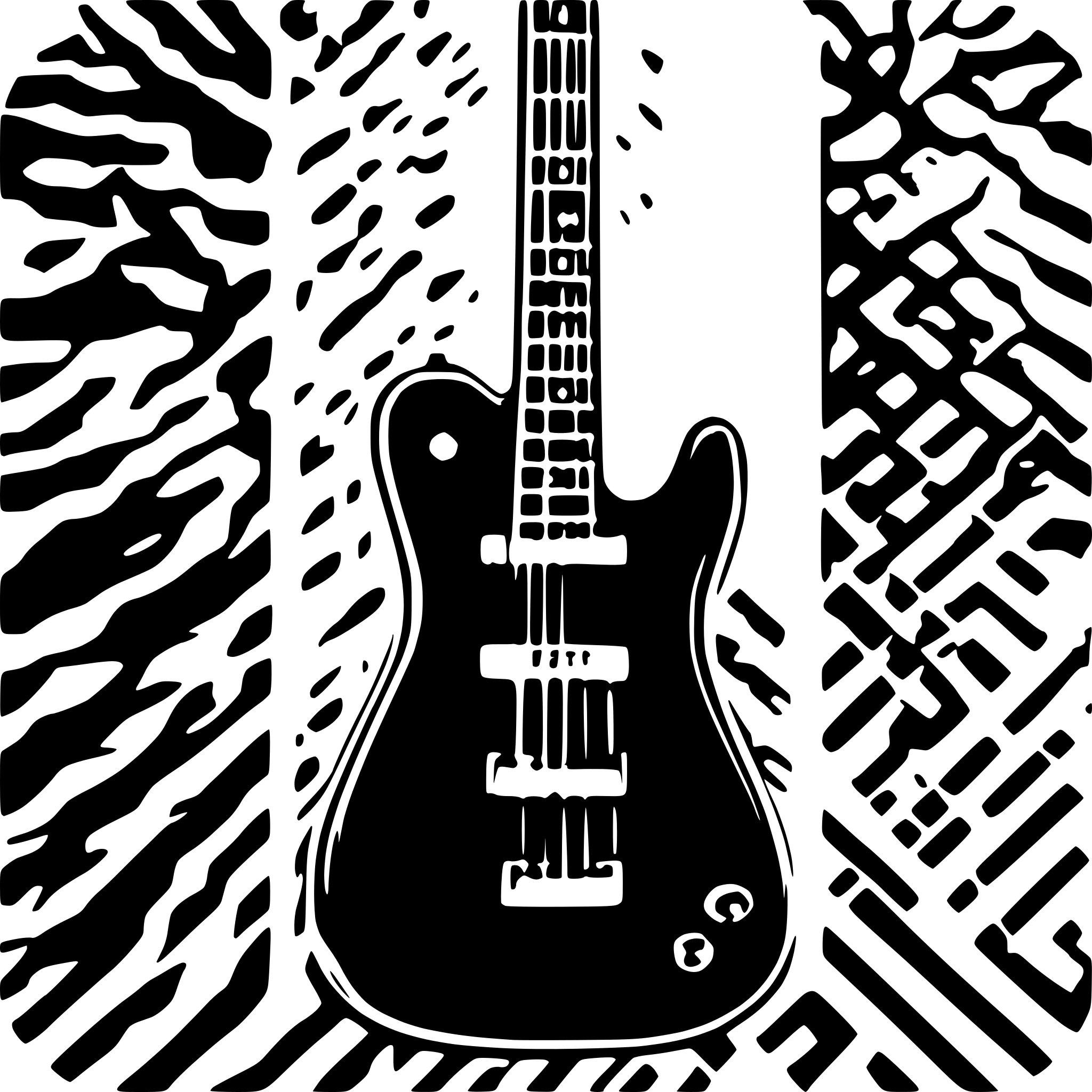 AI-generated SVG of a Fender Telecaster guitar