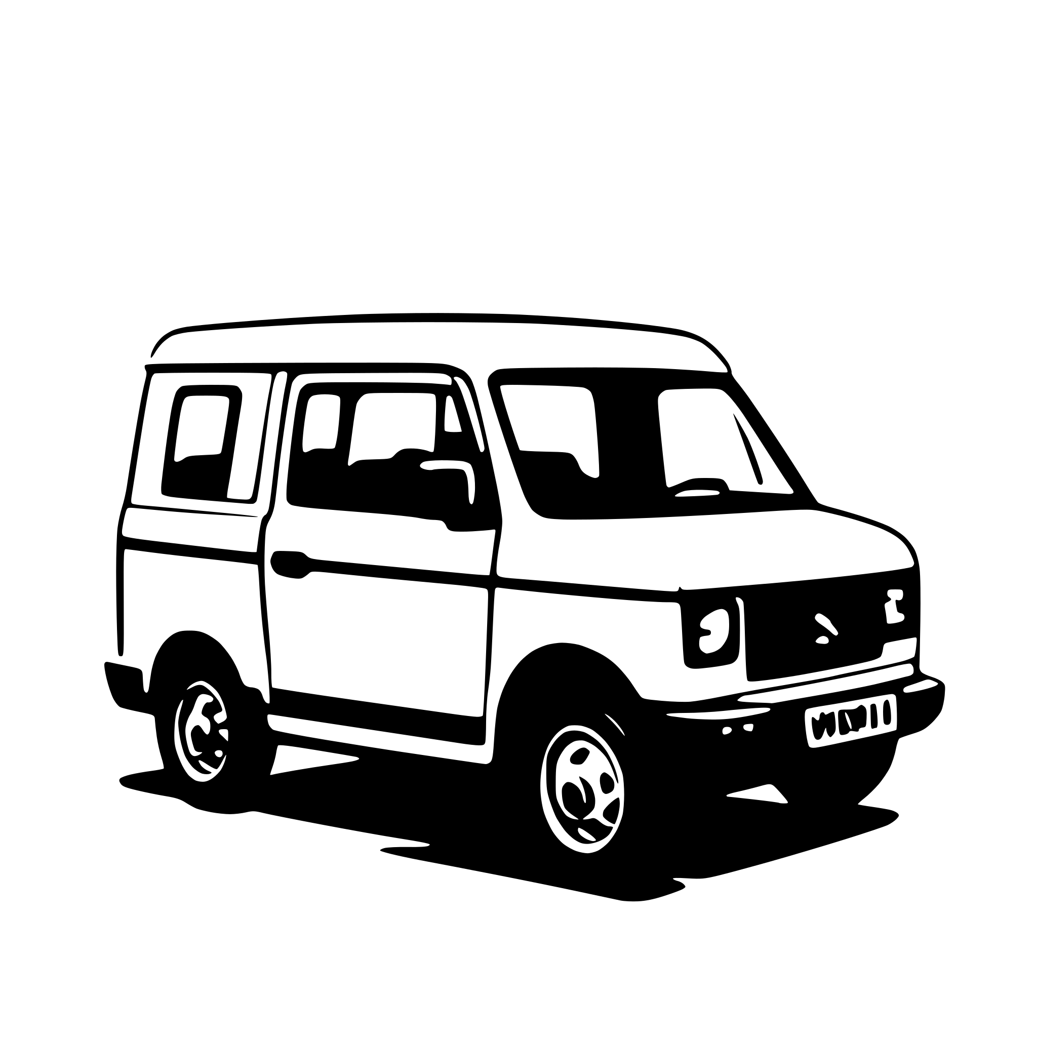 AI-generated SVG of 'A maruti suzuki omni van'