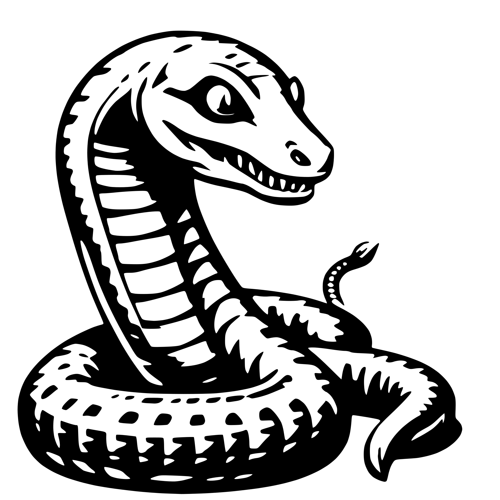 AI-generated SVG of 'cobra'