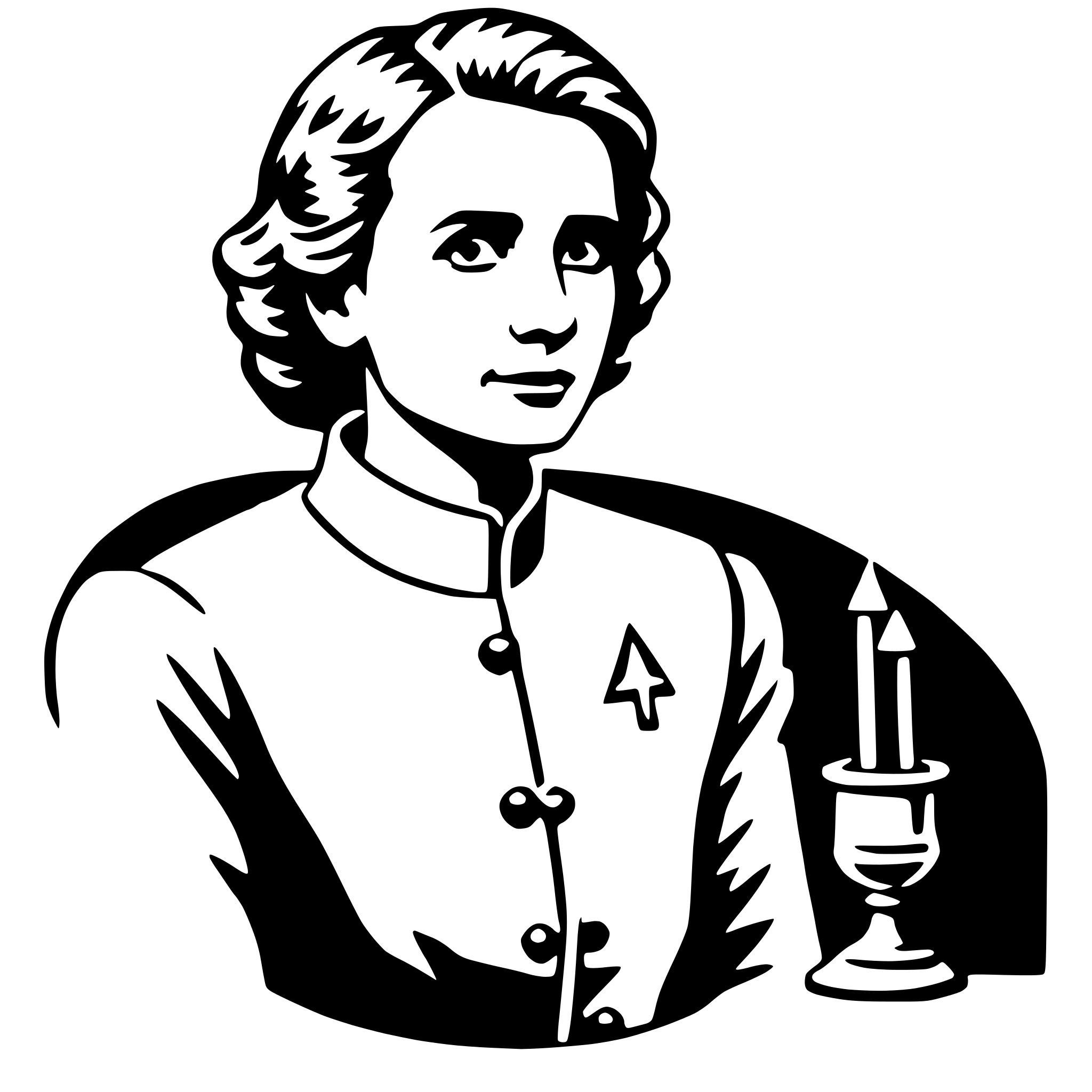 AI-generated SVG of a marie curie