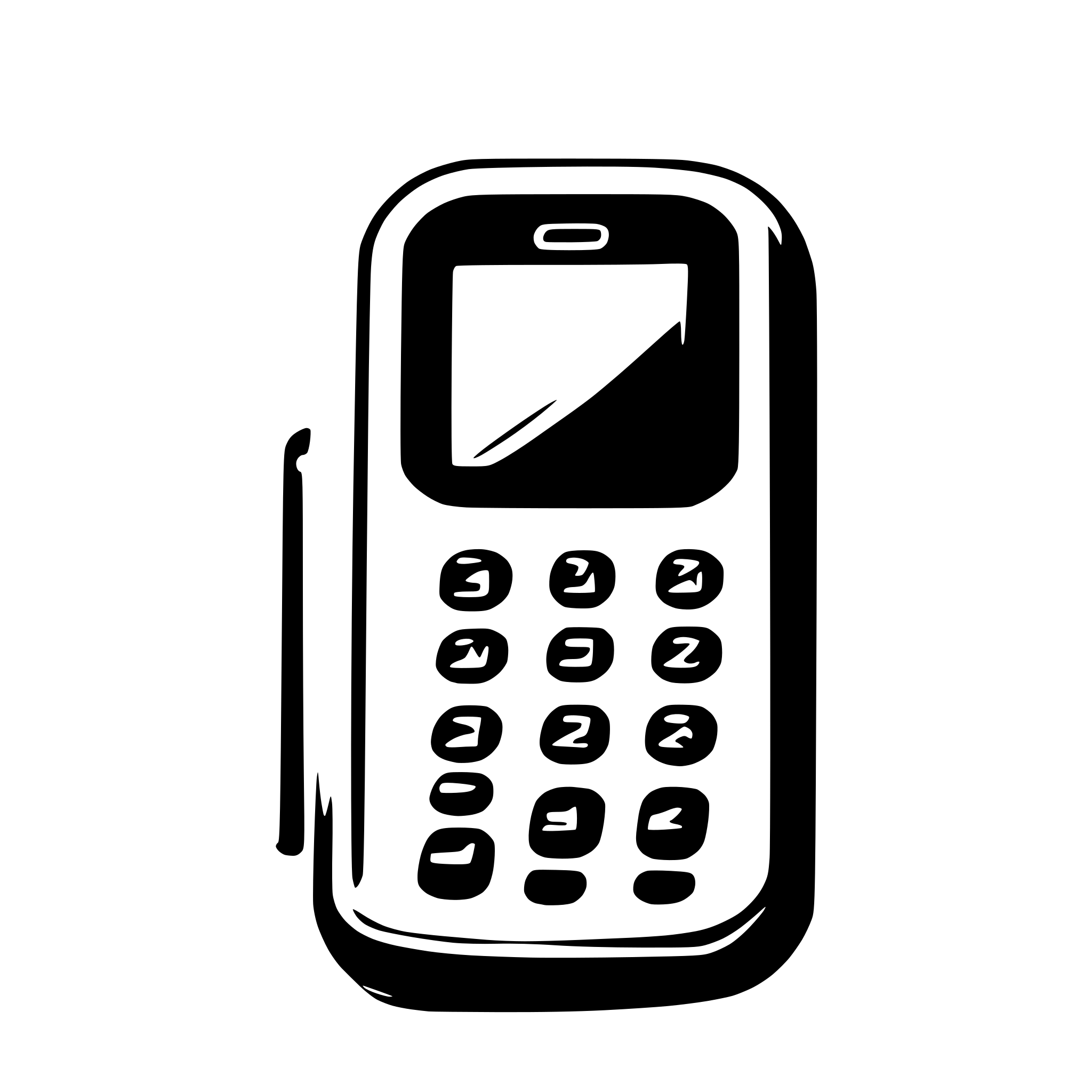 AI-generated SVG of 'cell phone'