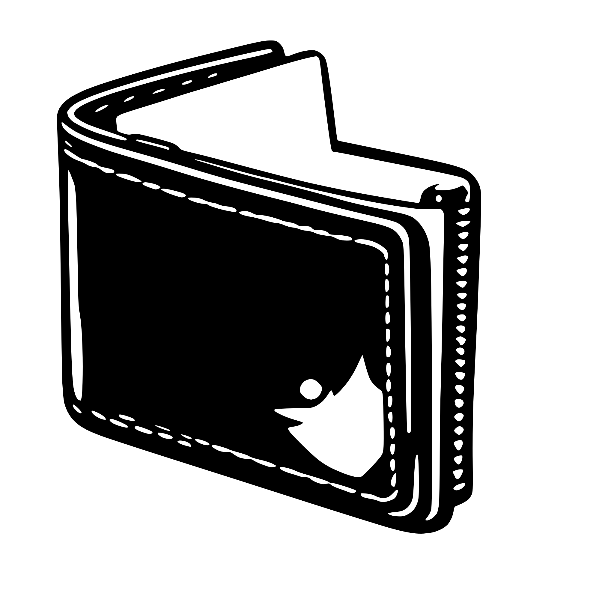 AI-generated SVG of 'wallet with glow around it'