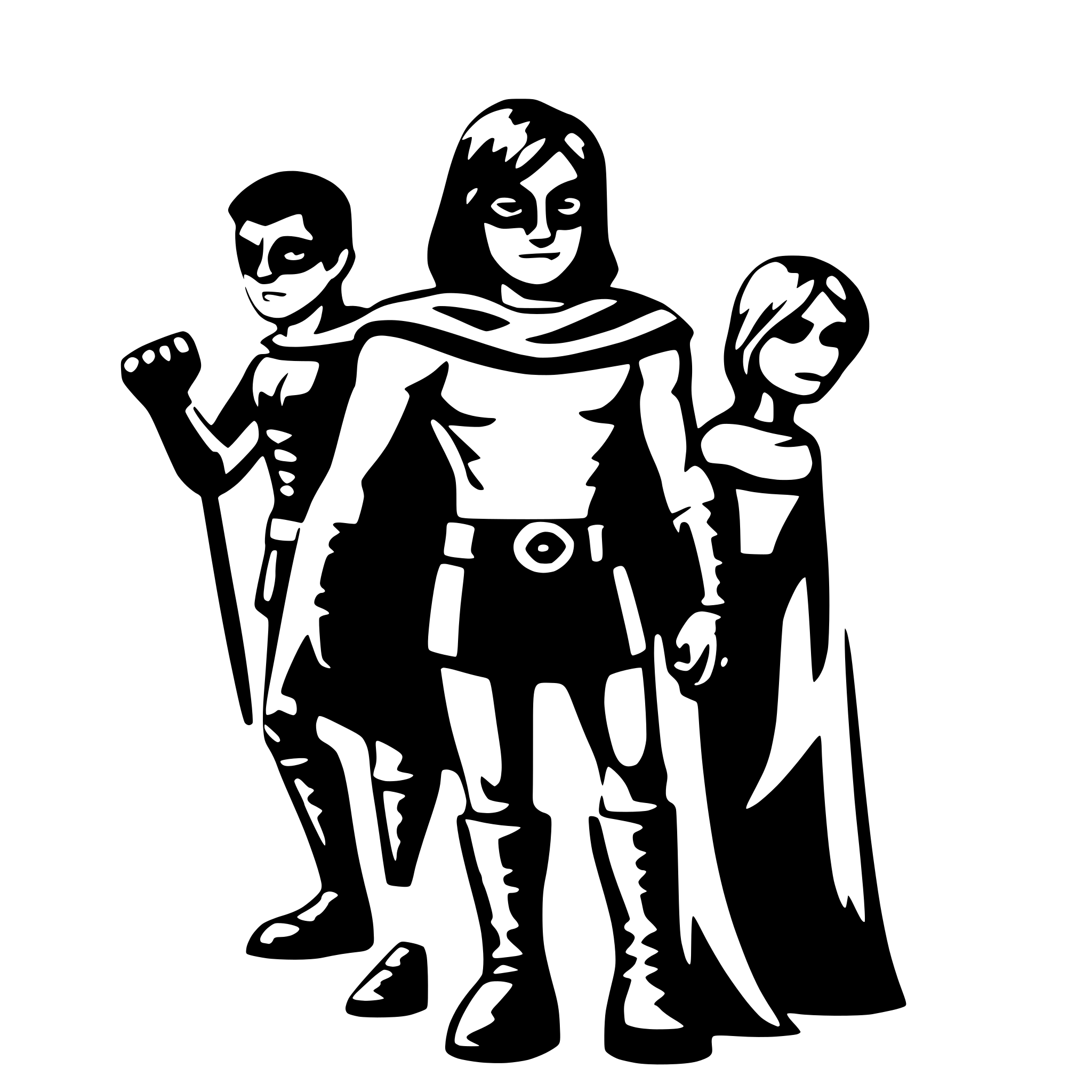 AI-generated SVG of 'superheros'