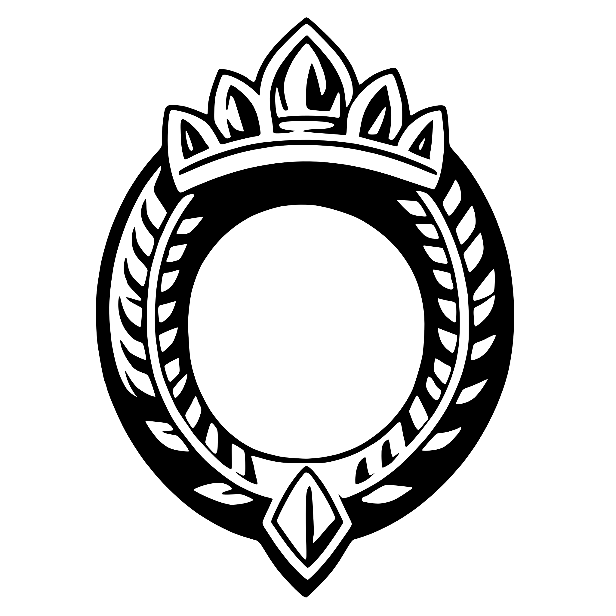 AI-generated SVG of a diadem