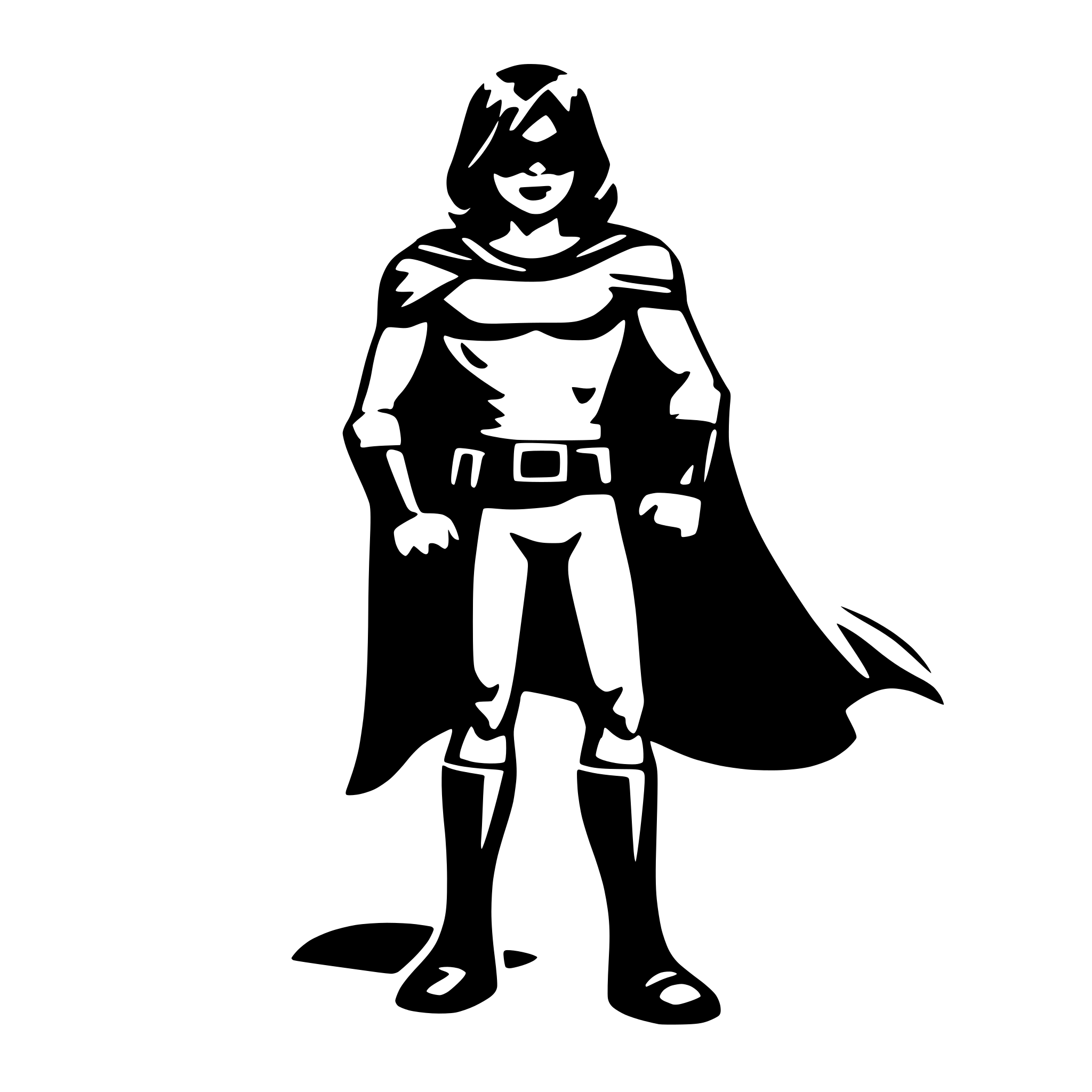 AI-generated SVG of 'superhero, comic style'