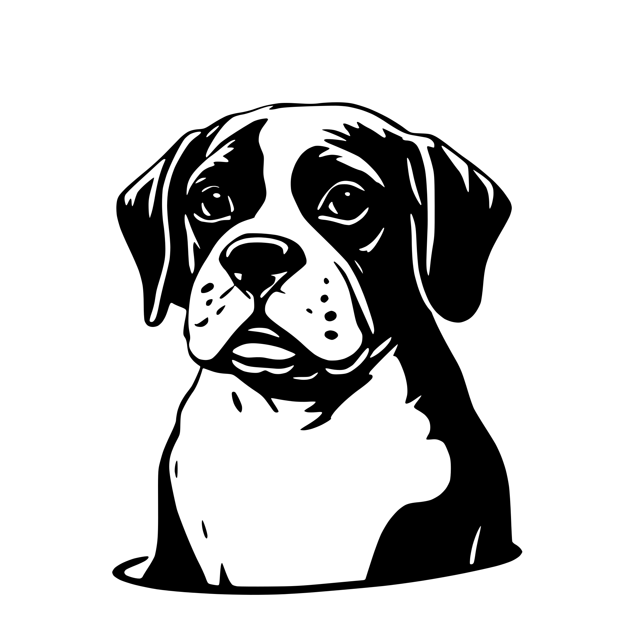 AI-generated SVG of a Französische Bulldogge