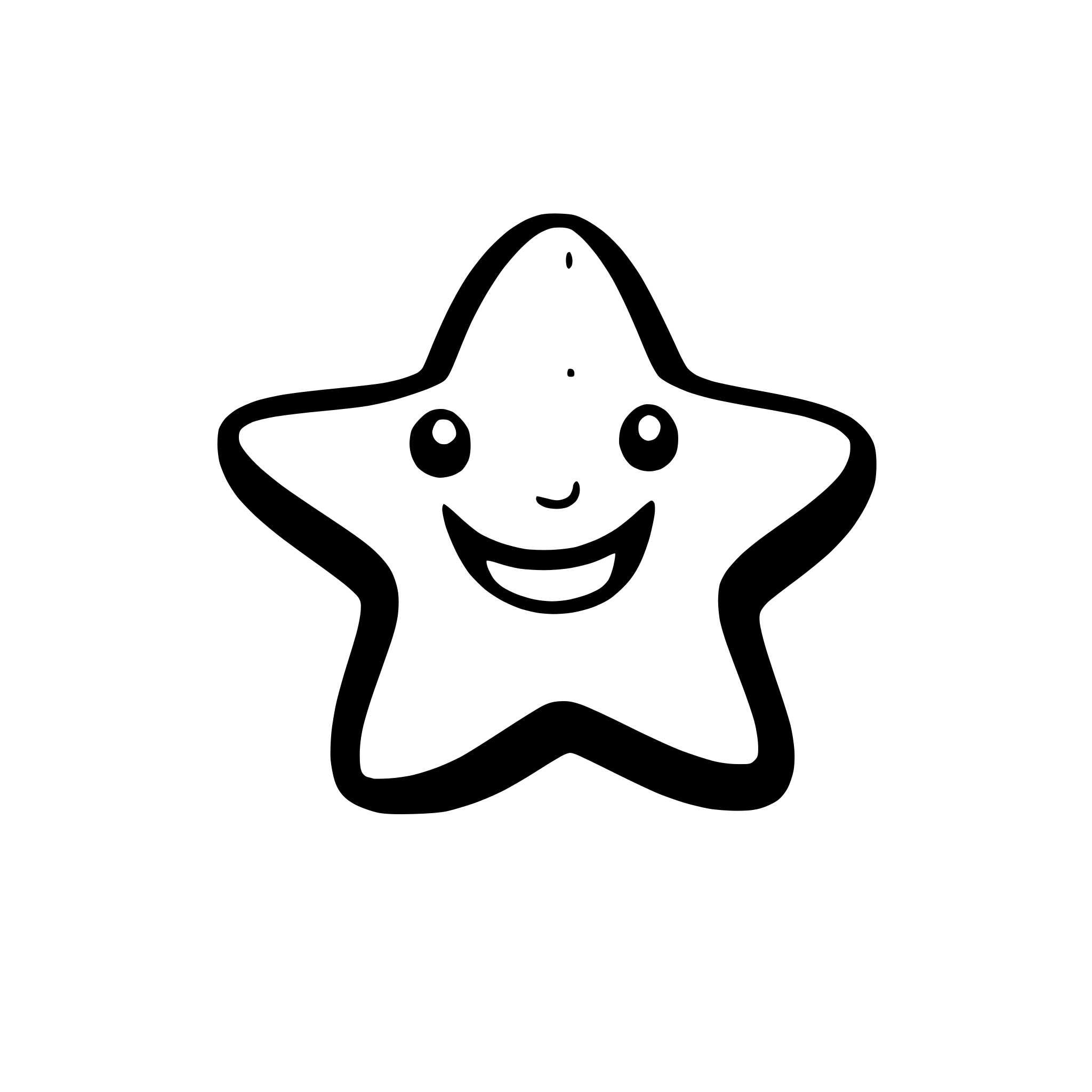 AI-generated SVG of 'starfish smile'