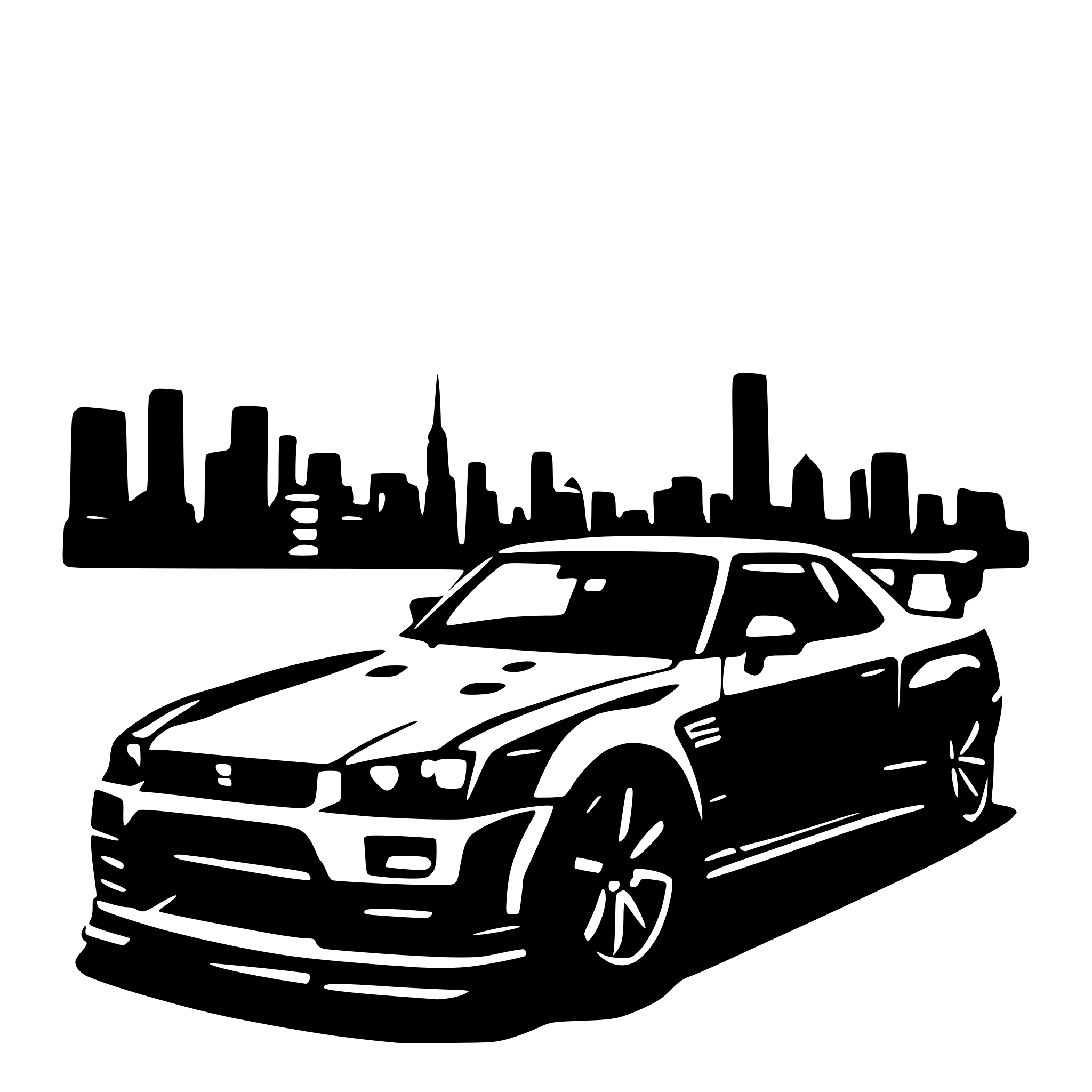 AI-generated SVG of a Nissan Skyline GT-R 34