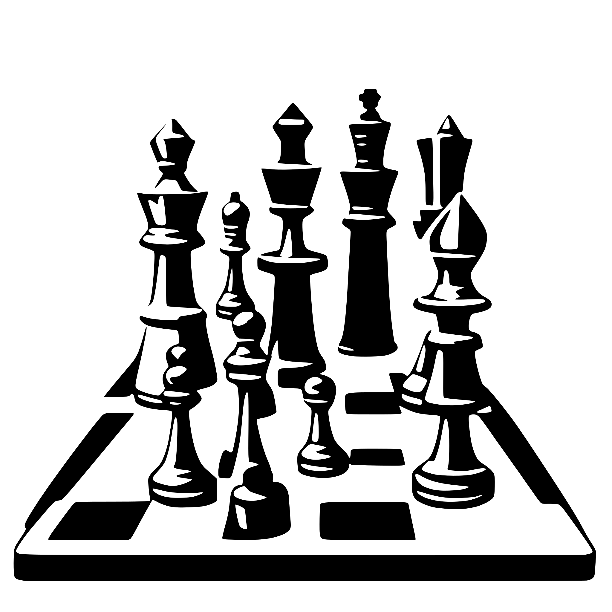 AI-generated SVG of a chess starting position