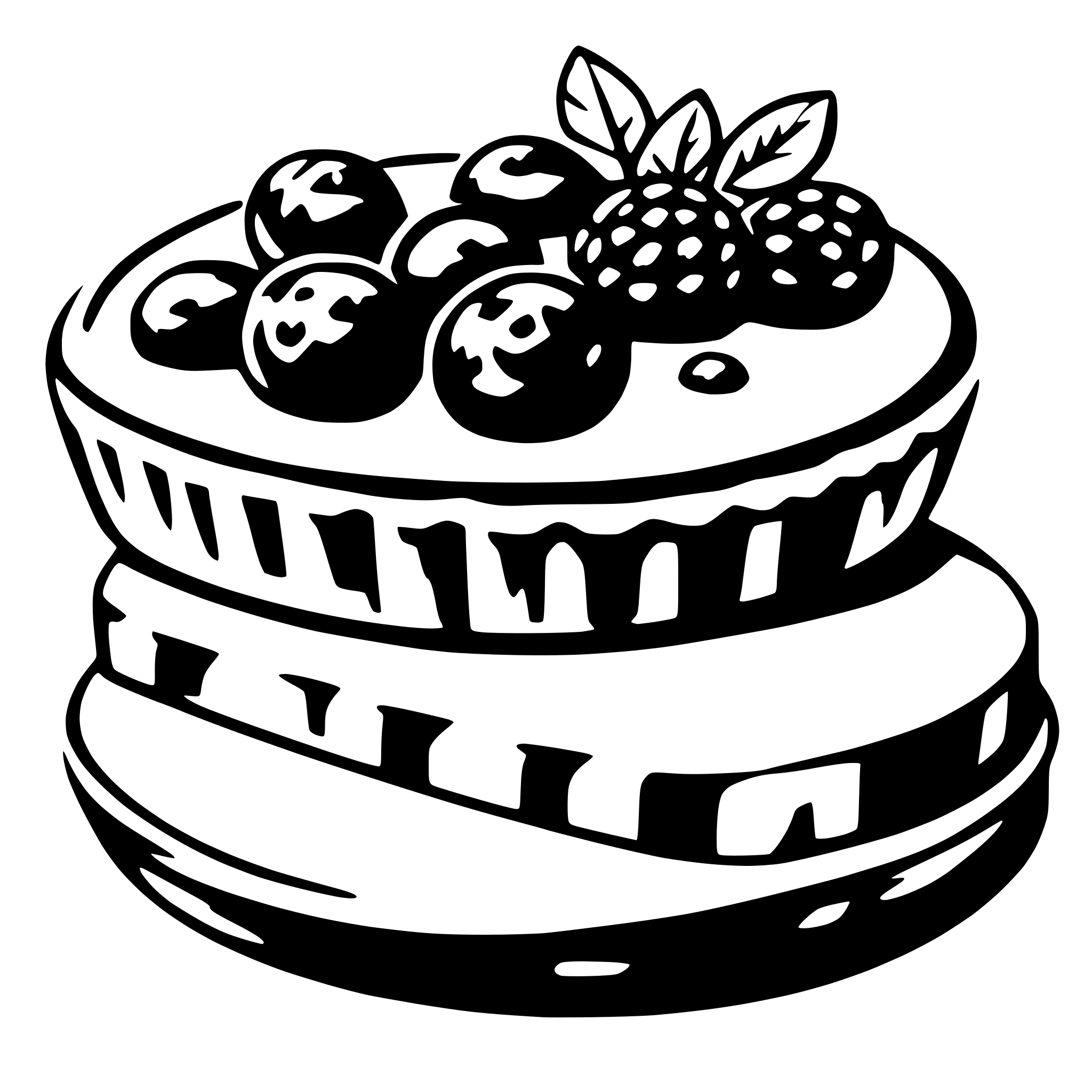 AI-generated SVG of a tart