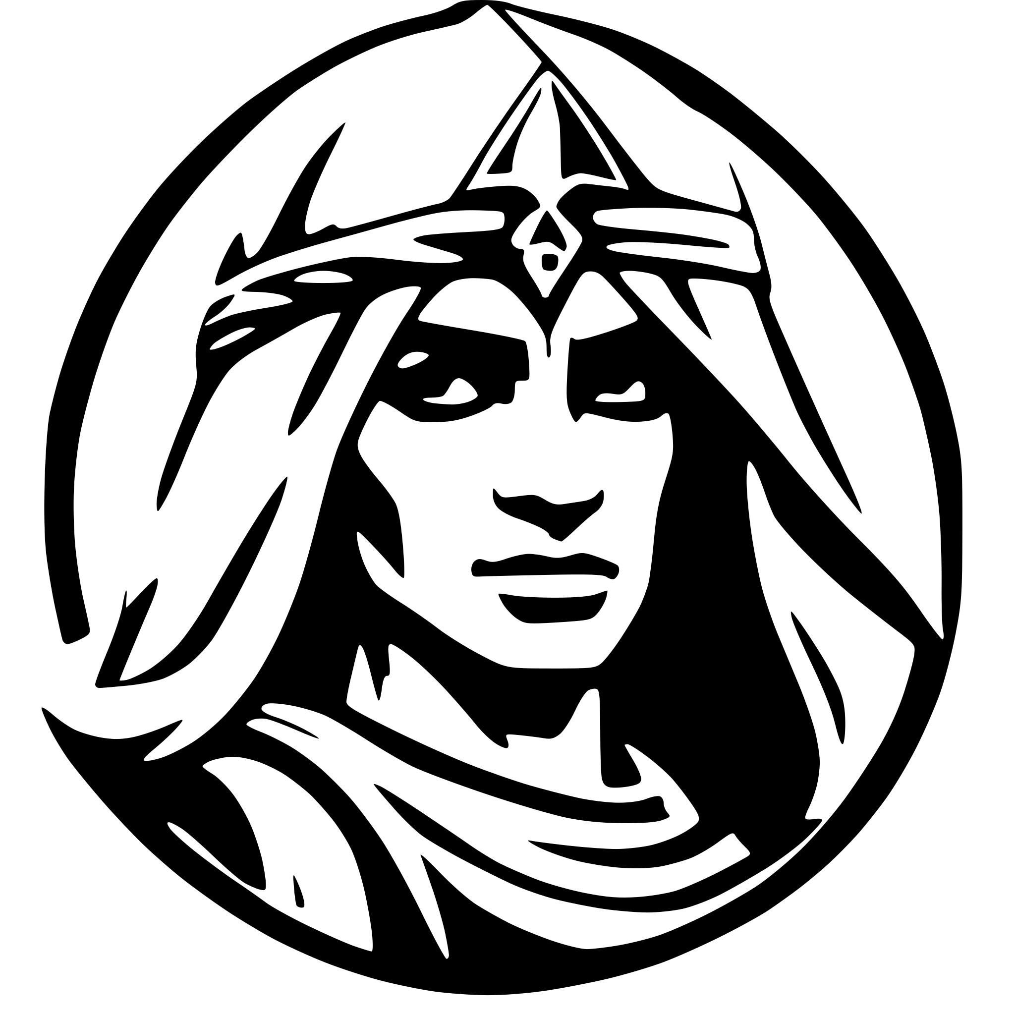 AI-generated SVG of a a tattoo style of an arabian warrior