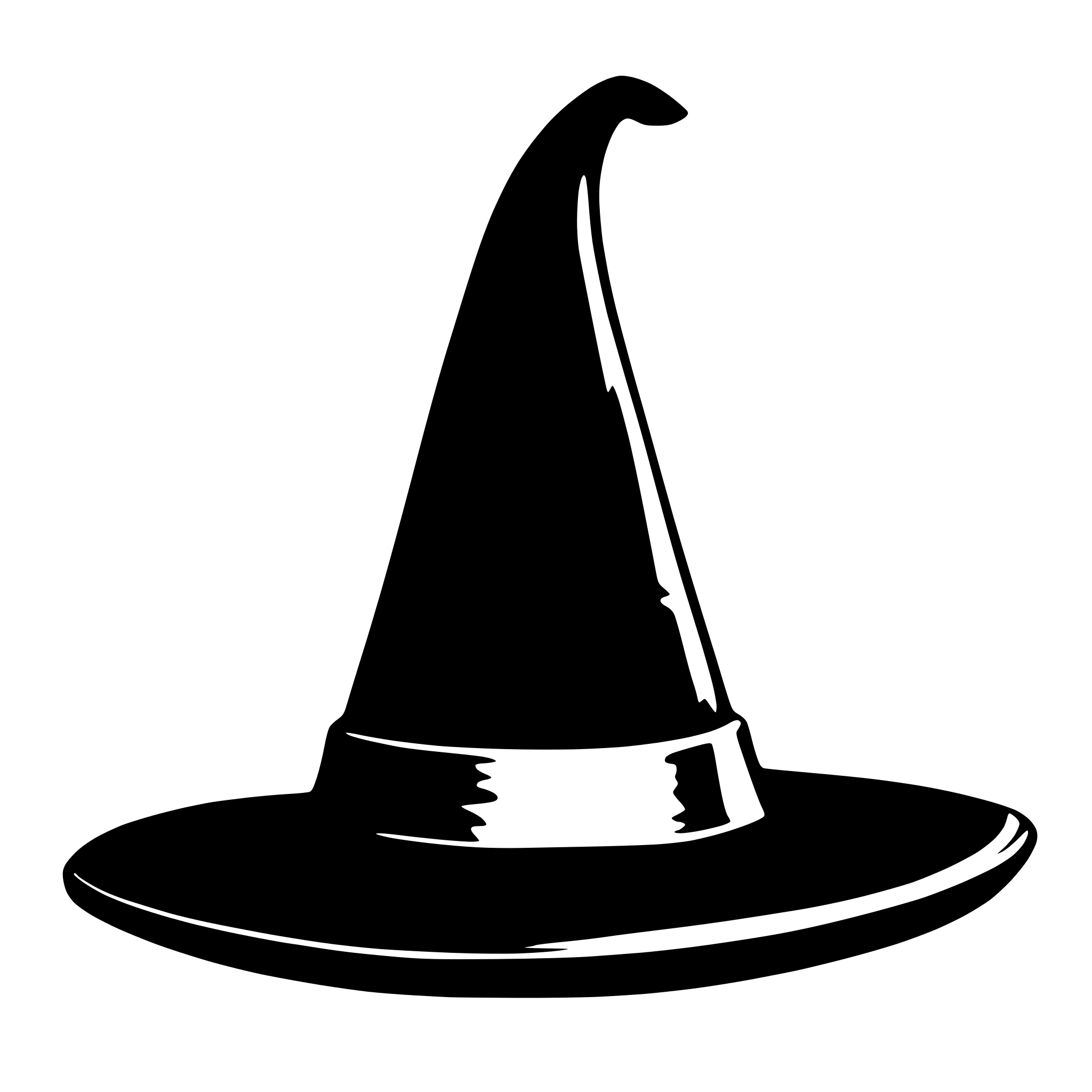 AI-generated SVG of 'A purple wizard hat'