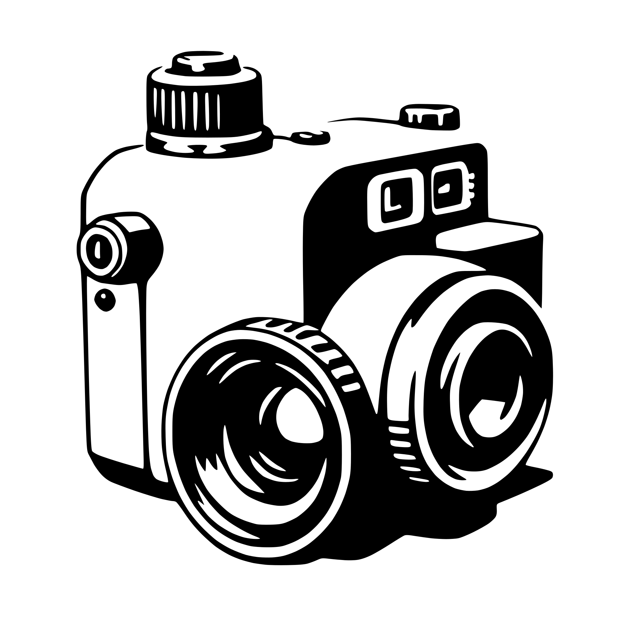 AI-generated SVG of a camera