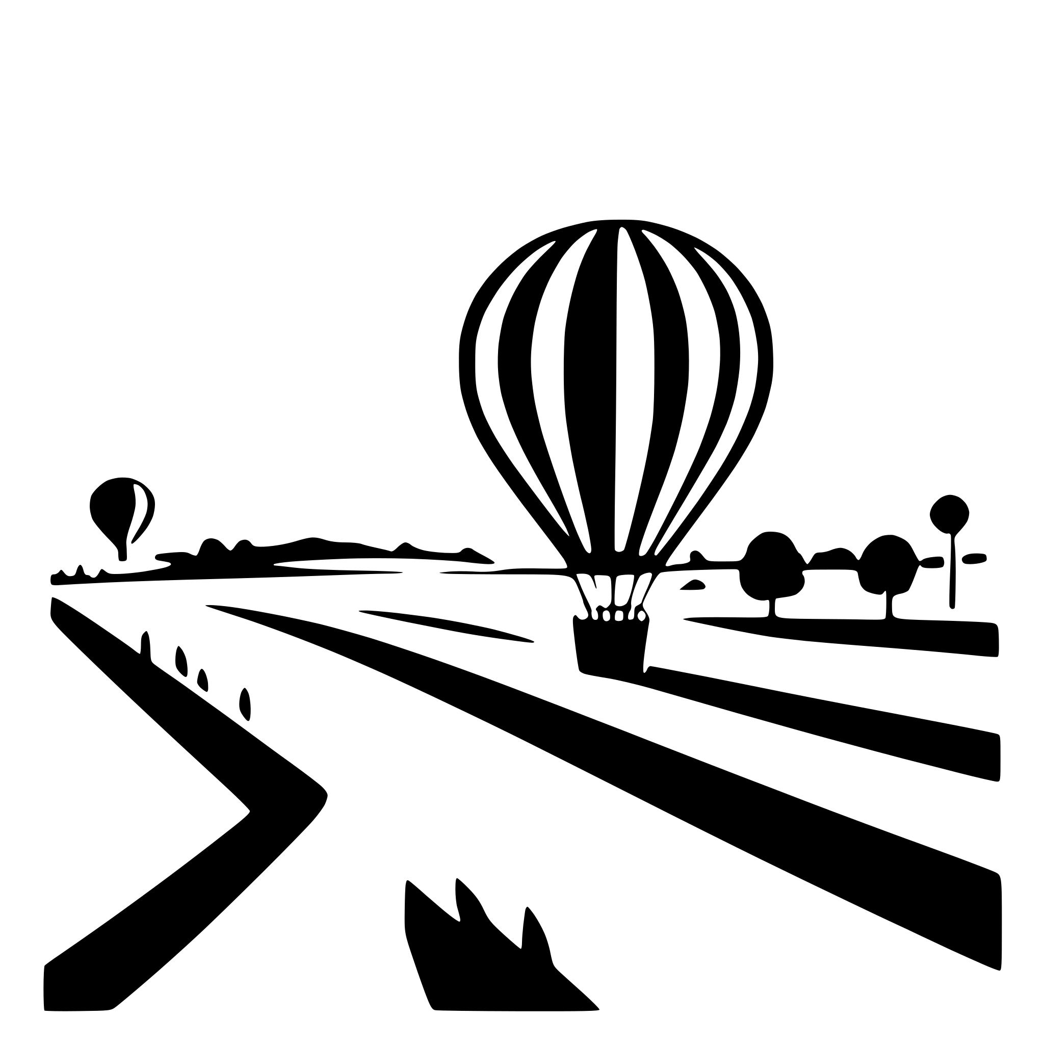 AI-generated SVG of a hot air balloon over fields