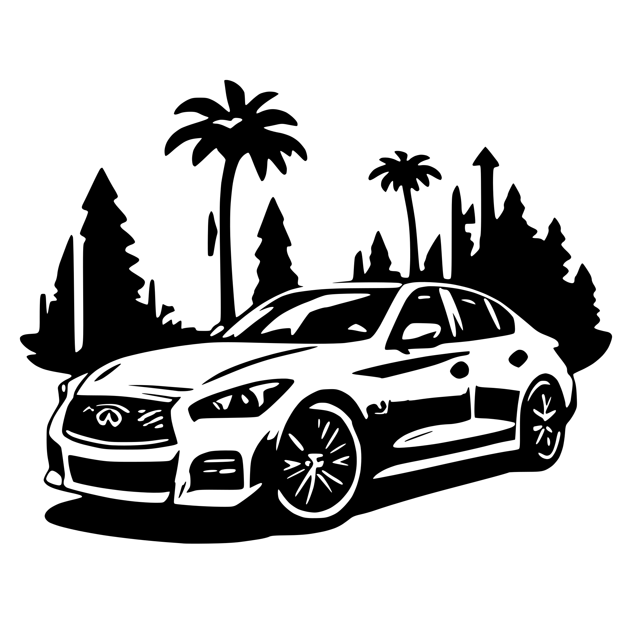 AI-generated SVG of a Infiniti Q50