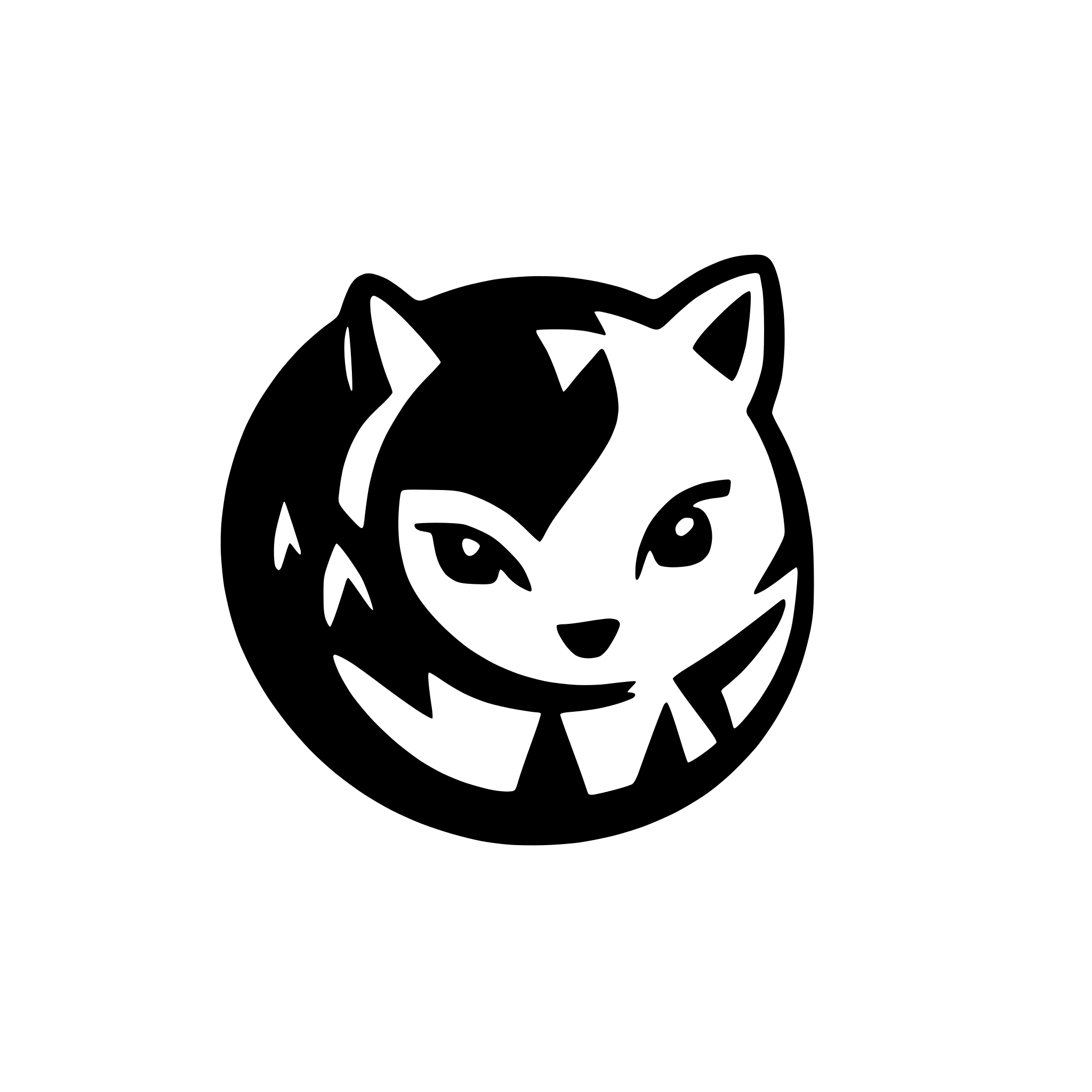 AI-generated SVG of a round fox
