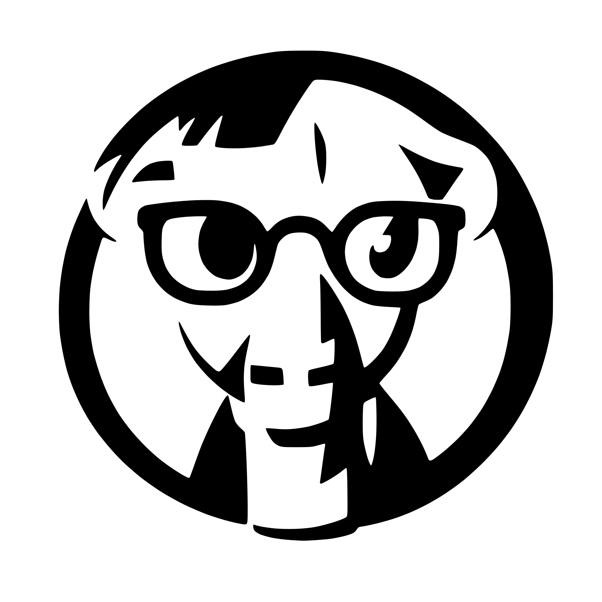 AI-generated SVG of a Fontawersome icon of an elephant with glasses