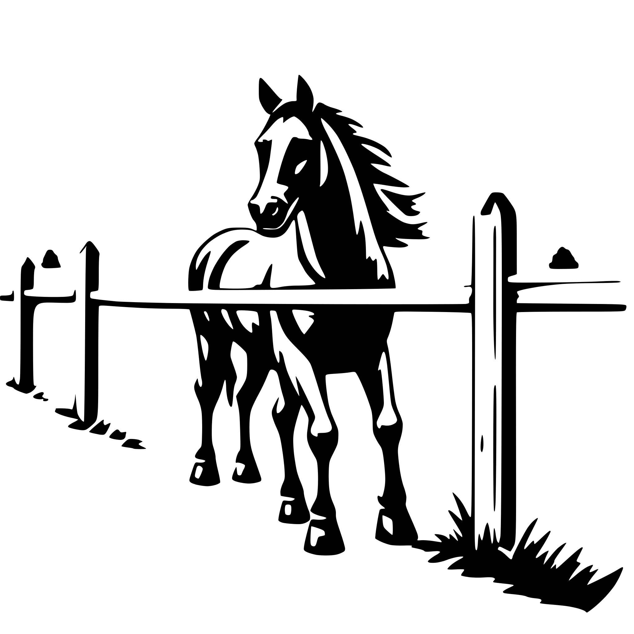 AI-generated SVG of 'Horse and Cattle Fencing'