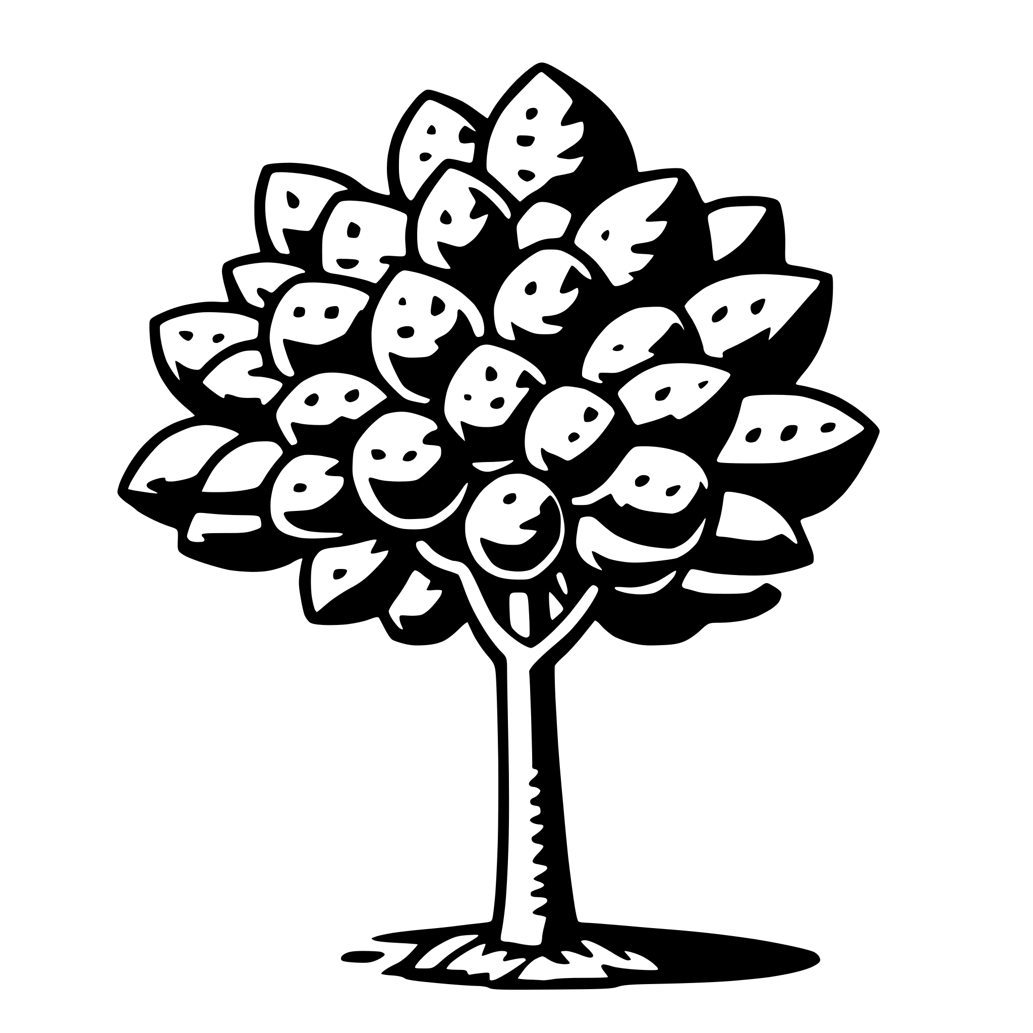 AI-generated SVG of a grapefruit tree
