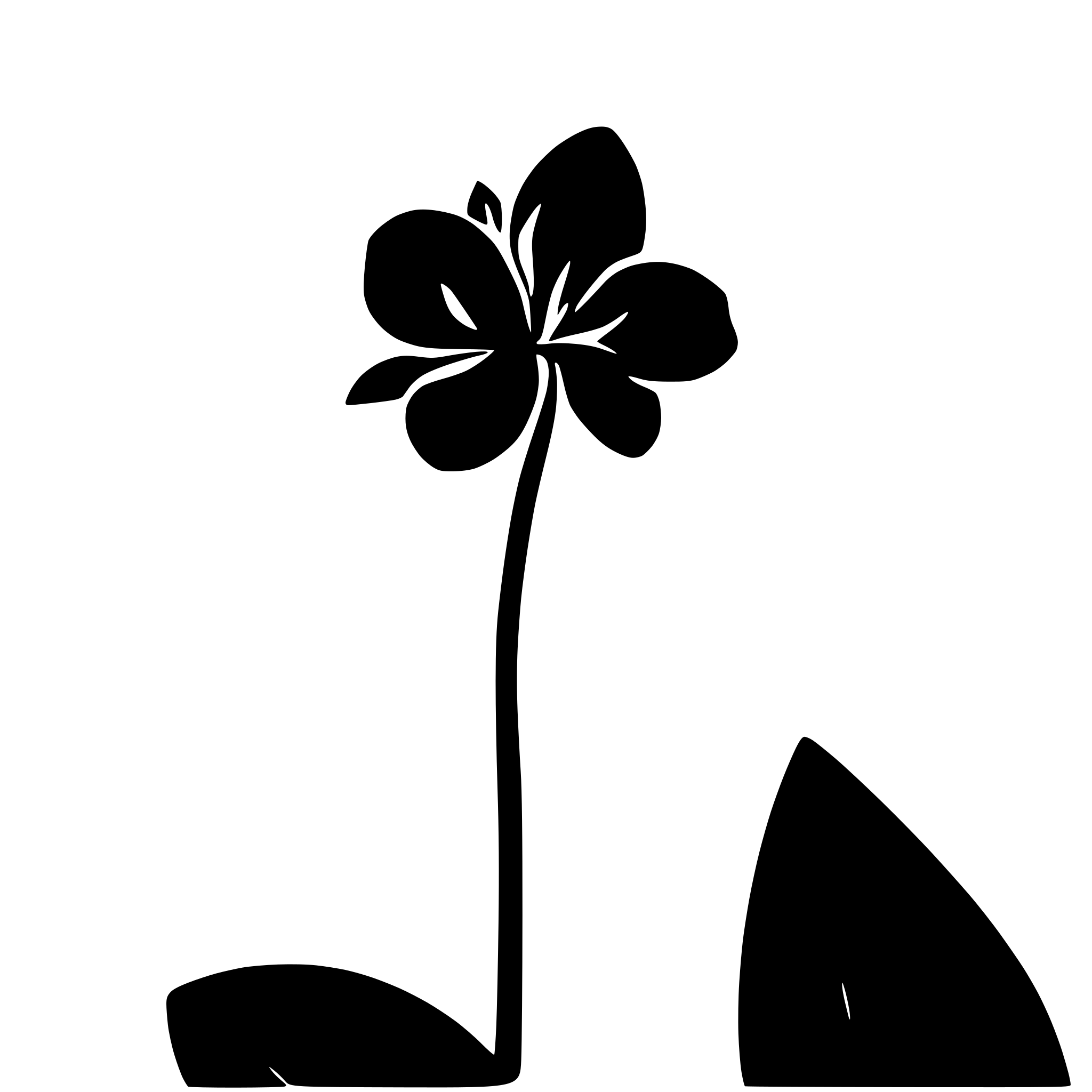 AI-generated SVG of a orchid flower silhouette