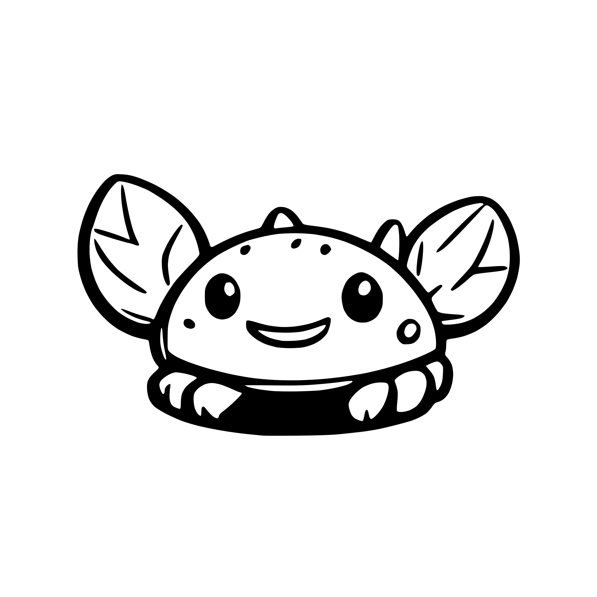AI-generated SVG of 'cute crab smiling'