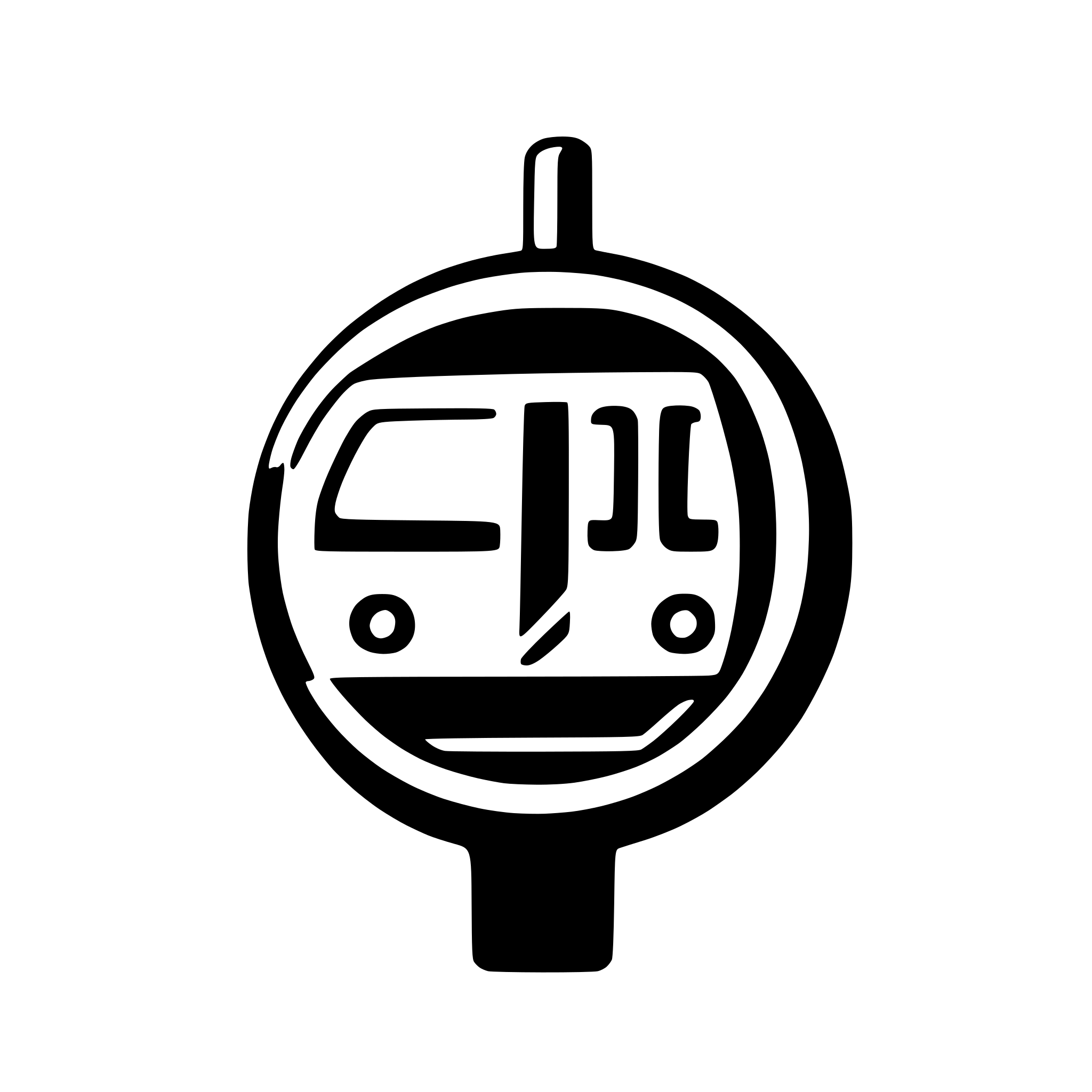AI-generated SVG of a create a logo for an android app which shows departure times for the city's subway system.