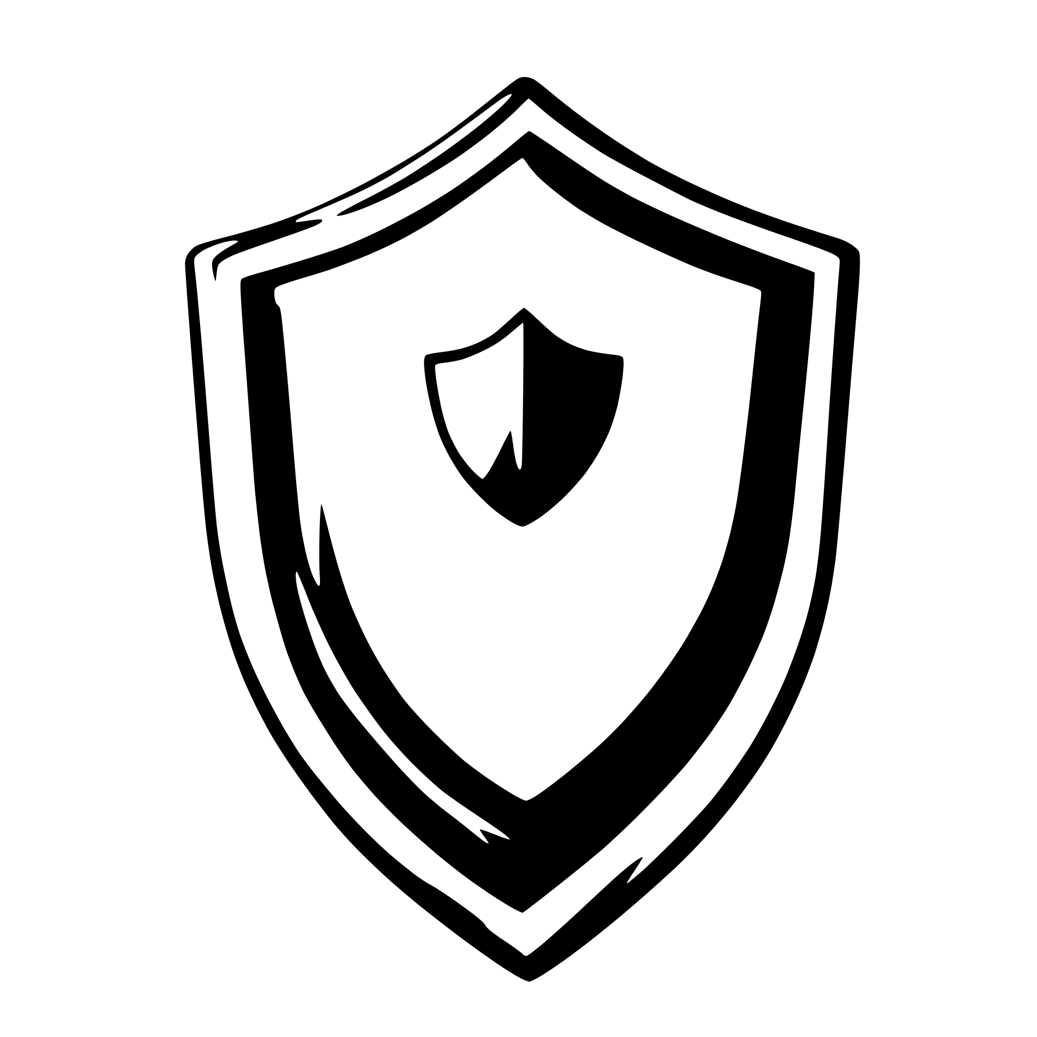 AI-generated SVG of 'Shield simple'