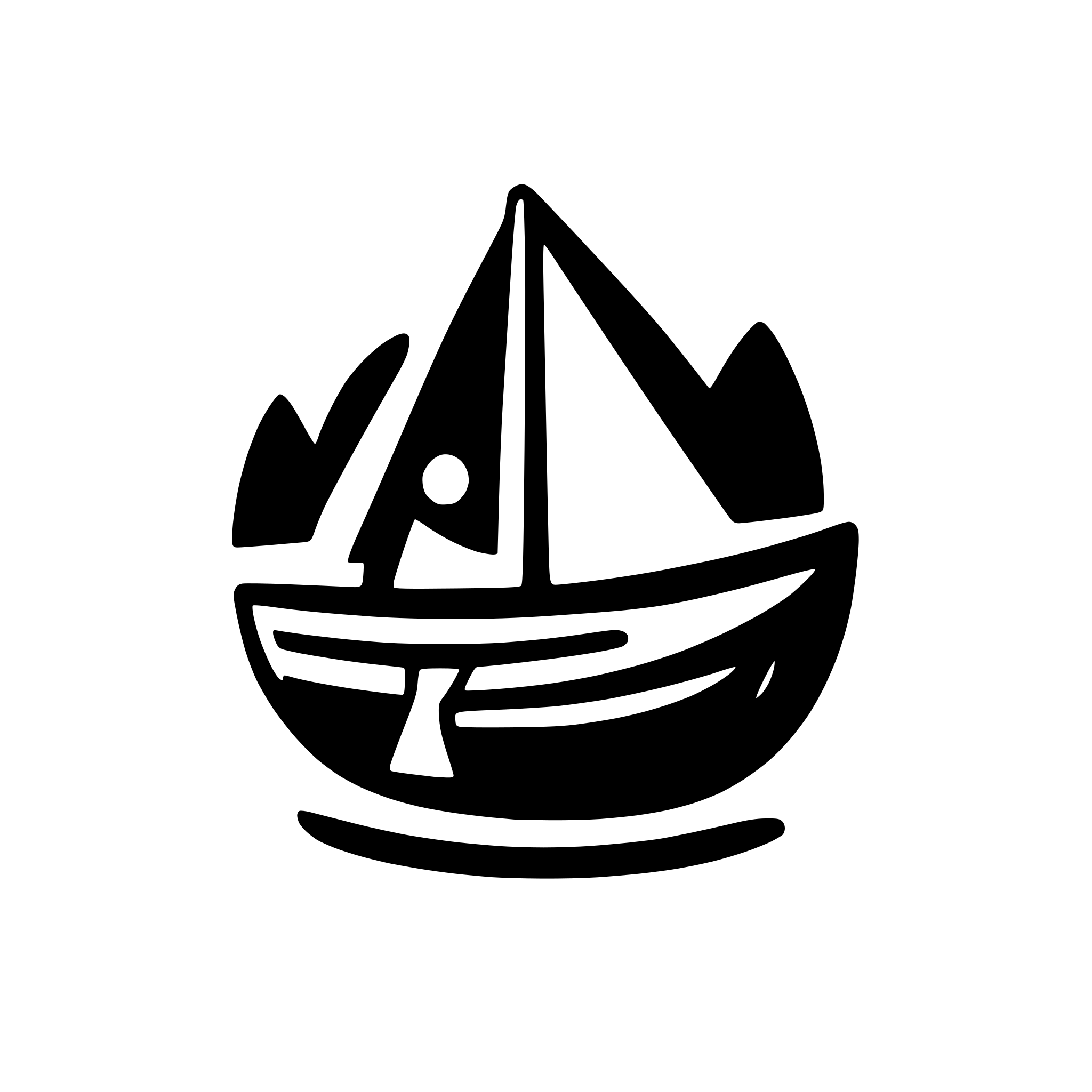 AI-generated SVG of a boat in river. make like an icon. for travel activity category