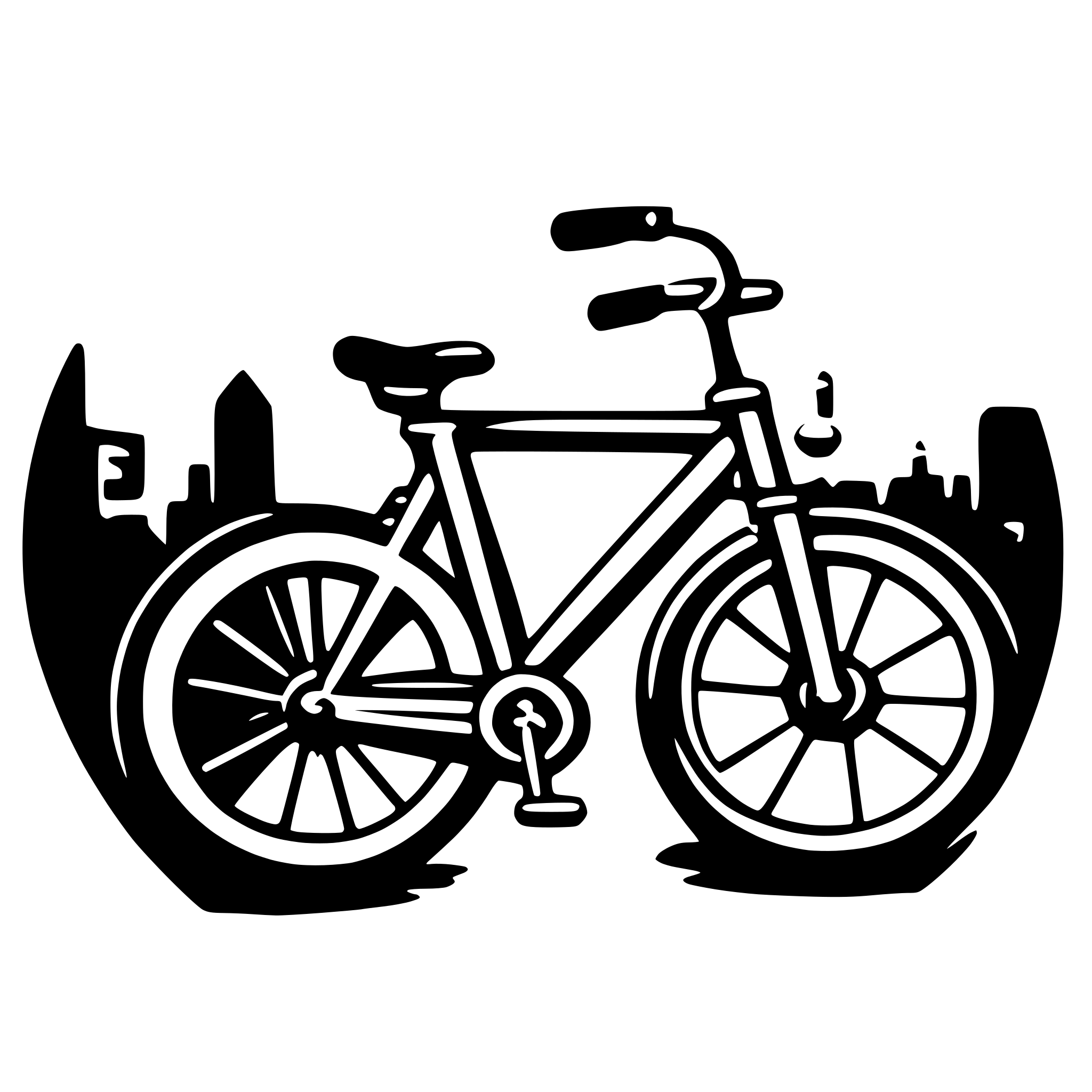 AI-generated SVG of a cycle