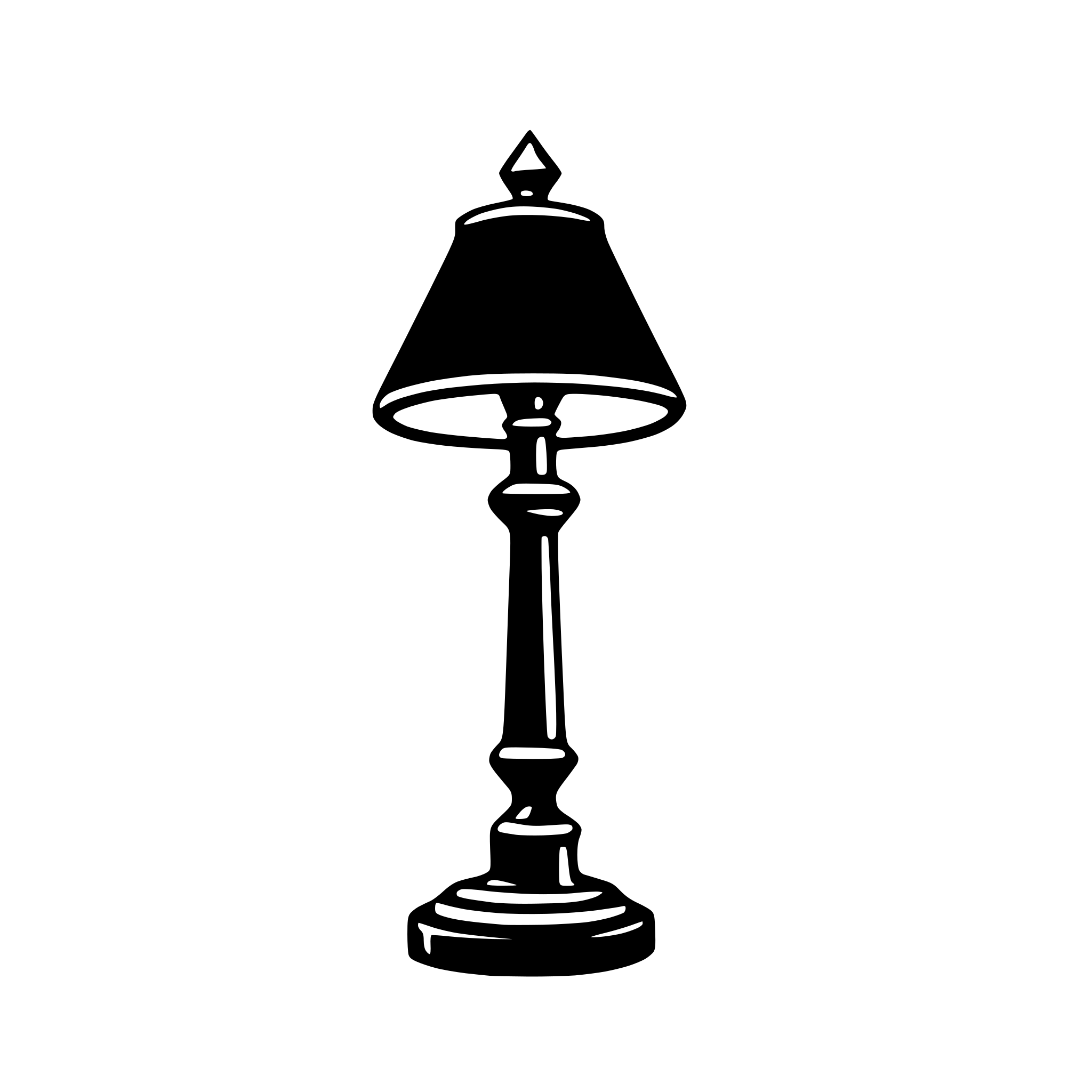 AI-generated SVG of a lamp