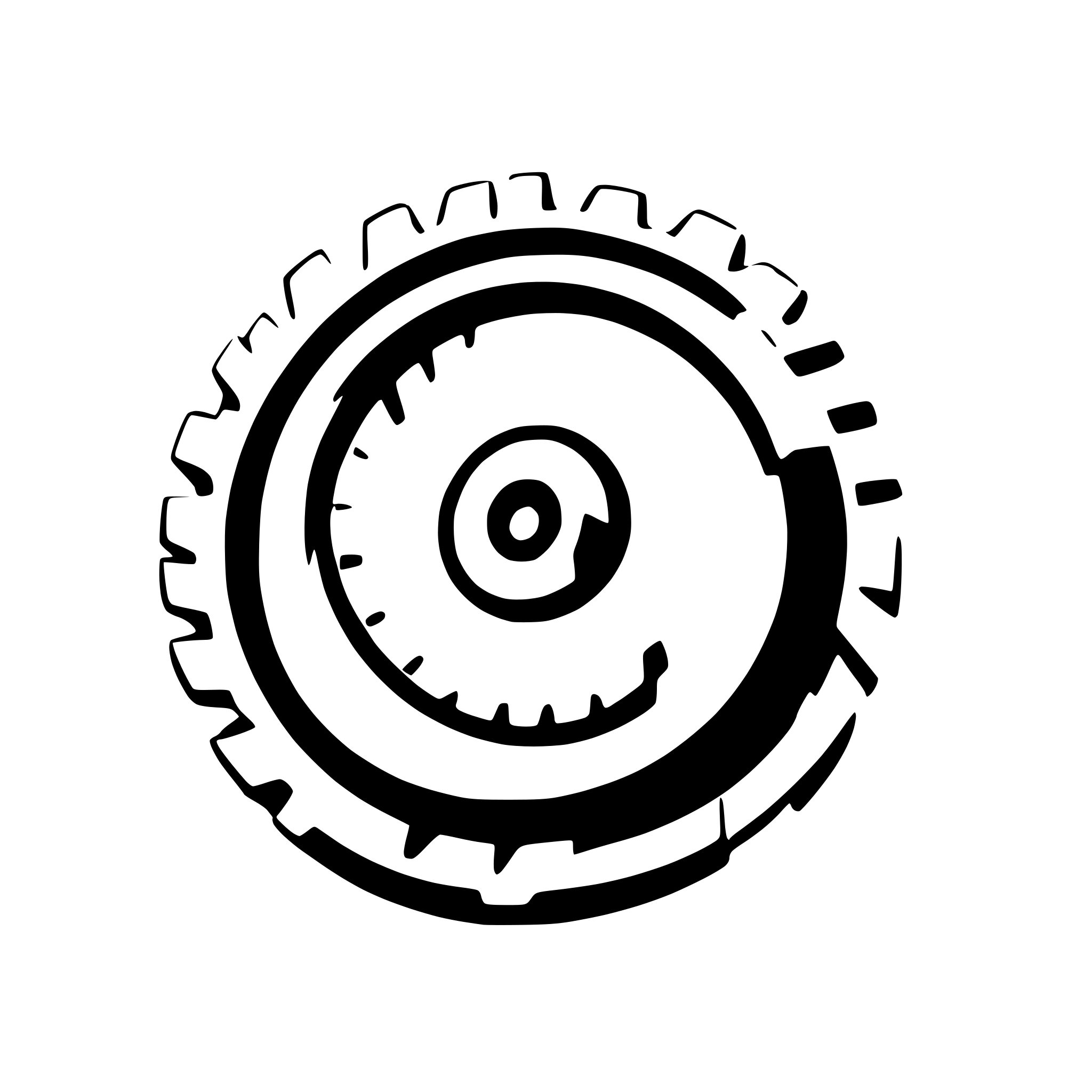 AI-generated SVG of 'Circular saw disk with teeths'