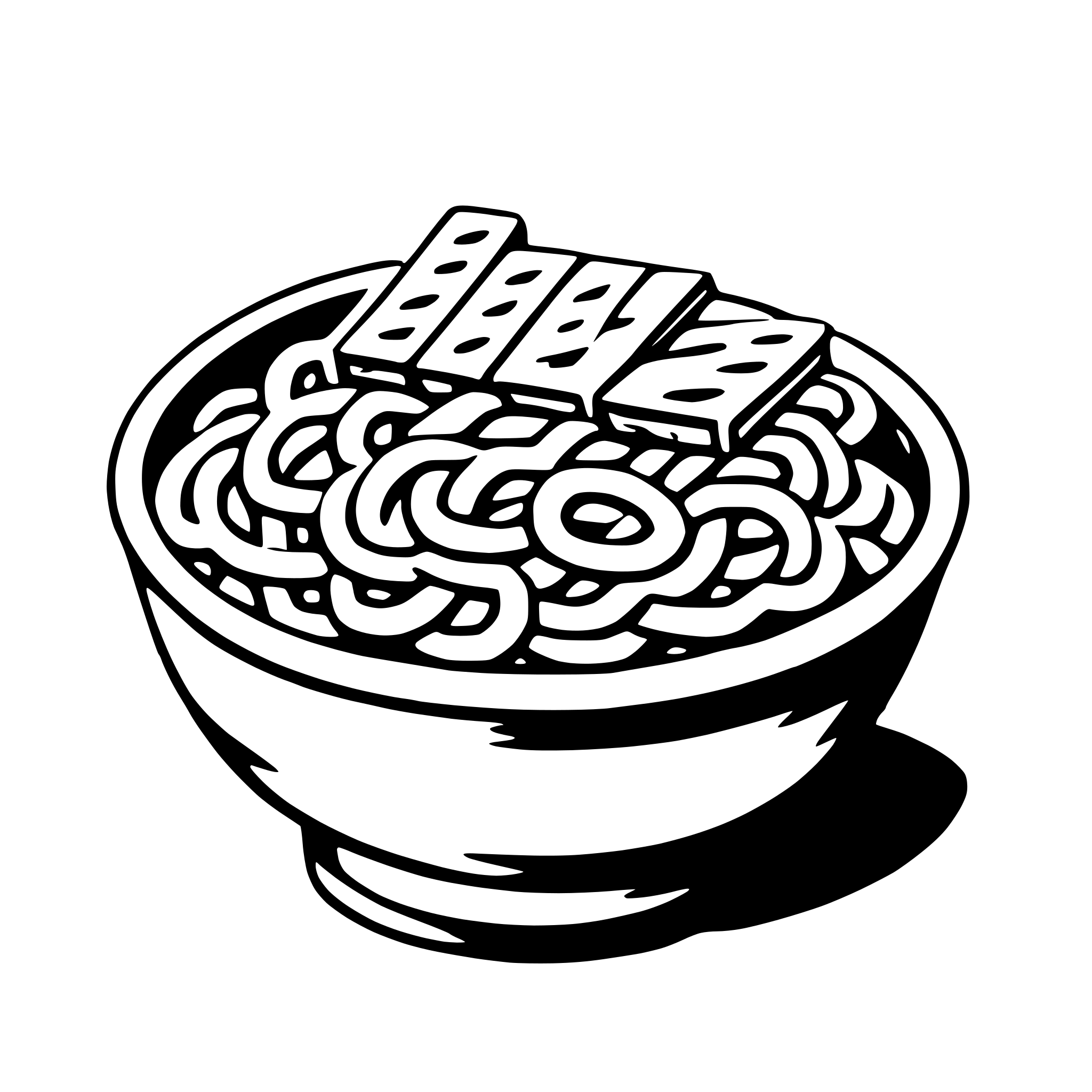 AI-generated SVG of 'noodles'