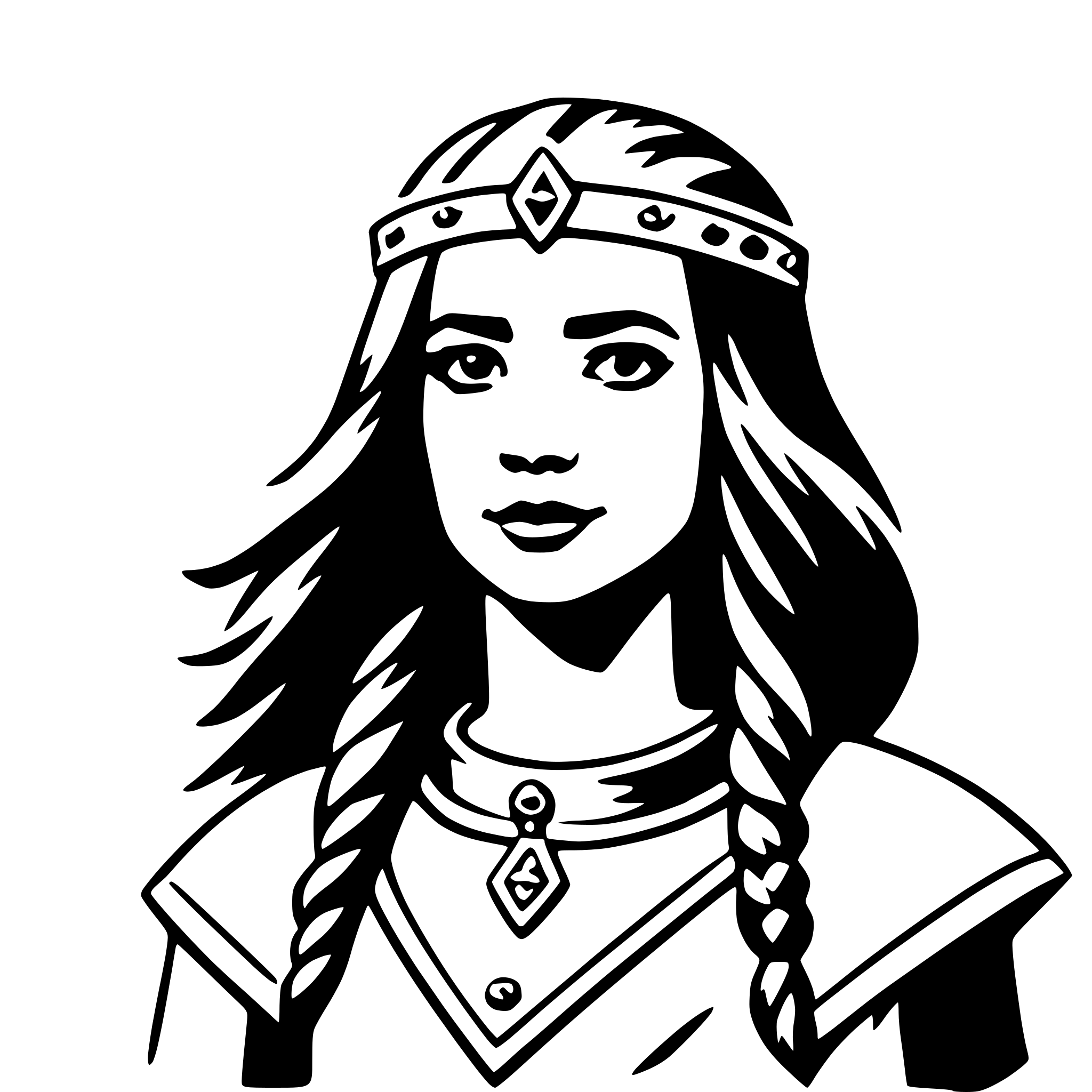 AI-generated SVG of 'skadi'