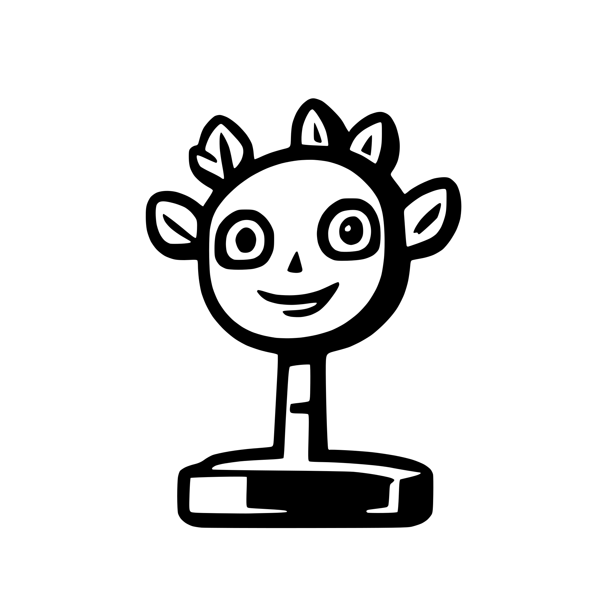 AI-generated SVG of 'tree robot icon'