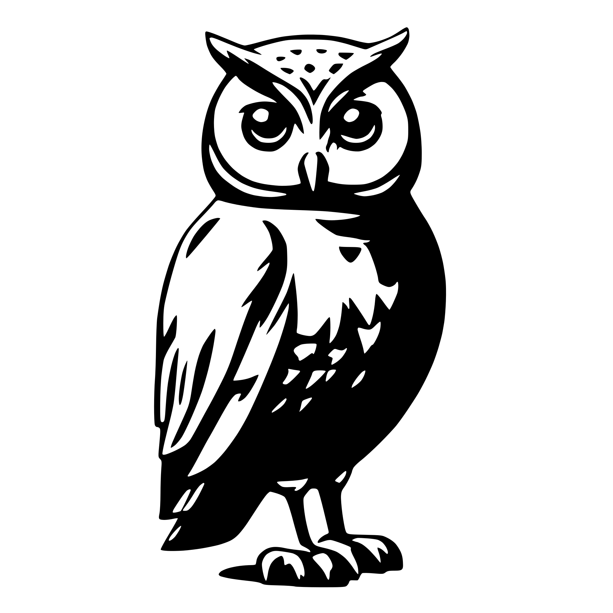 AI-generated SVG of a owl