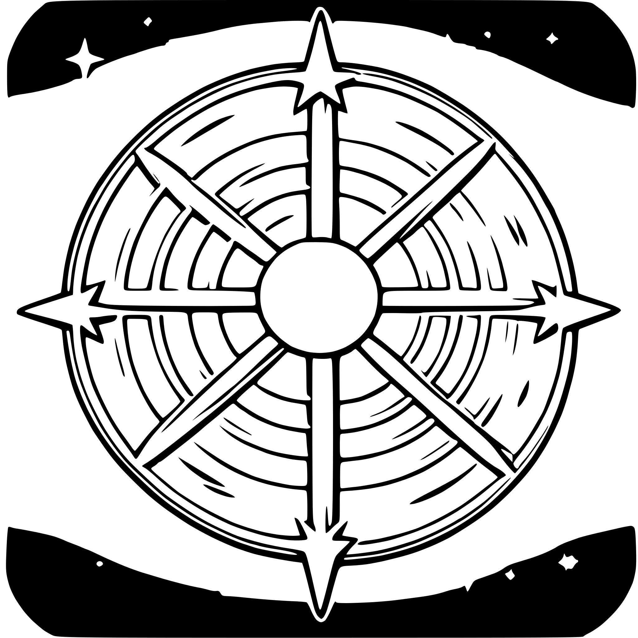 AI-generated SVG of a star map