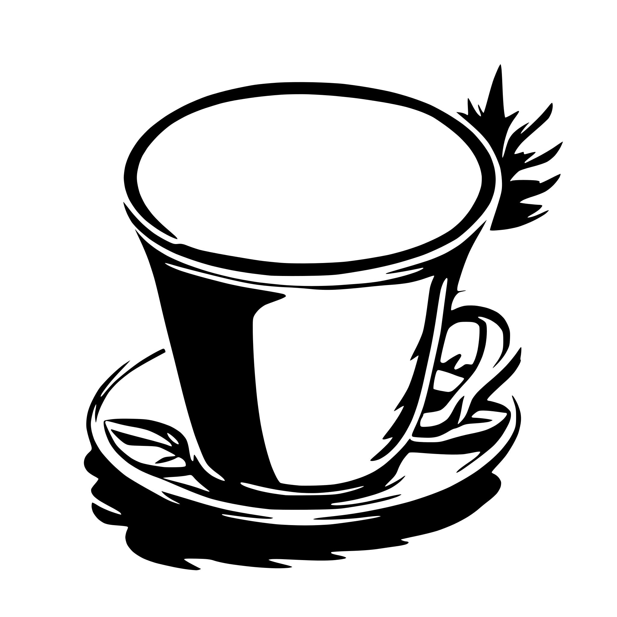 AI-generated SVG of a matcha latte art