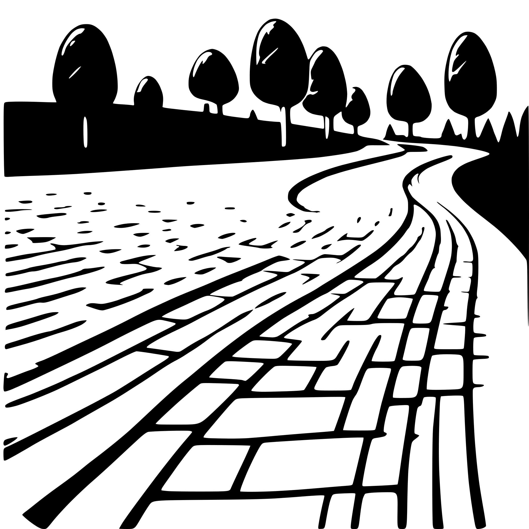 AI-generated SVG of 'brick road with curves'