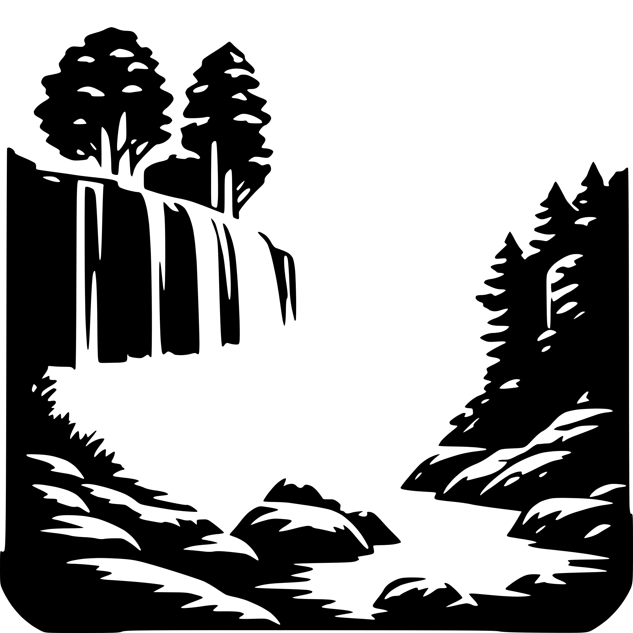 AI-generated SVG of 'waterfall mist'