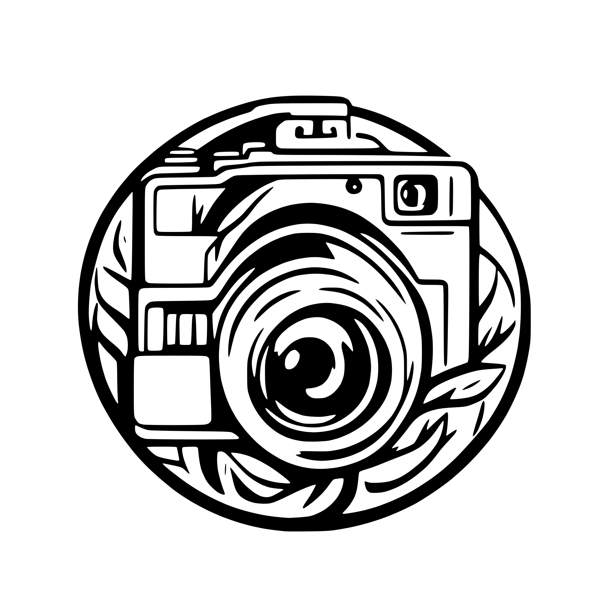 AI-generated SVG of a video survailiance camera