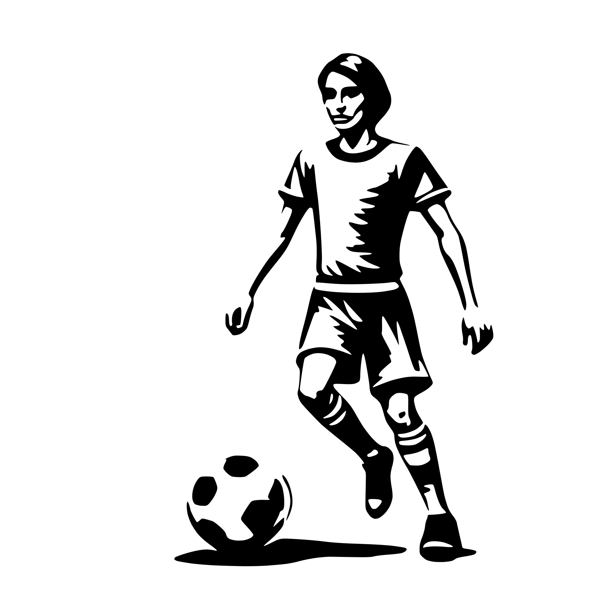 AI-generated SVG of 'soccer player'