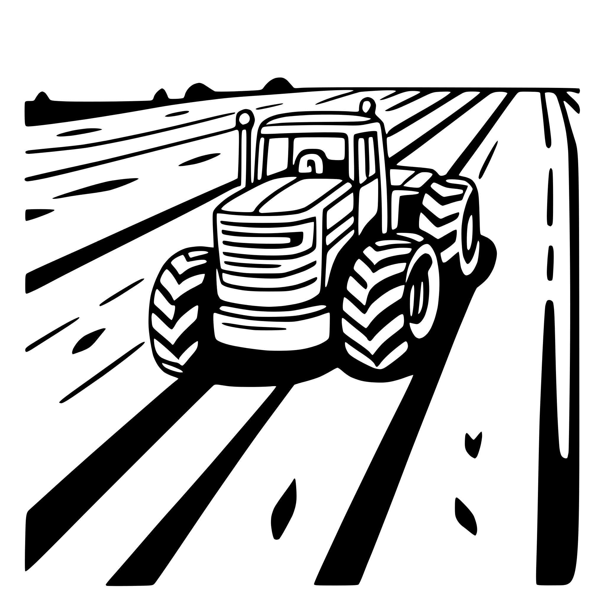 AI-generated SVG of 'tractor in plowed field'