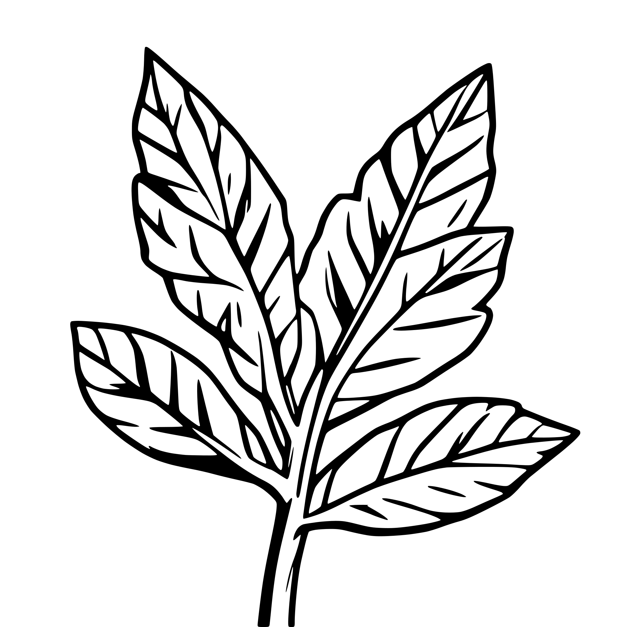 AI-generated SVG of 'Cannabis sativa'