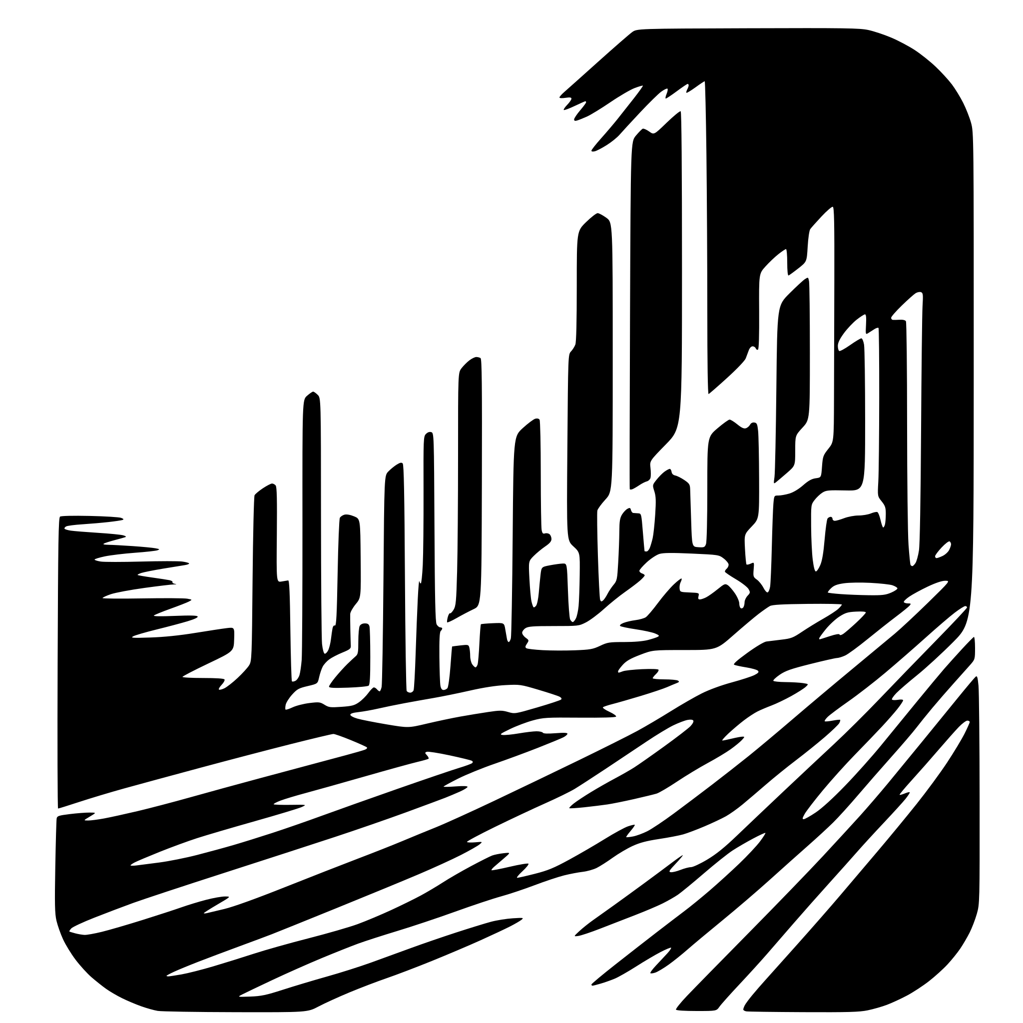 AI-generated SVG of 'glitchy line'