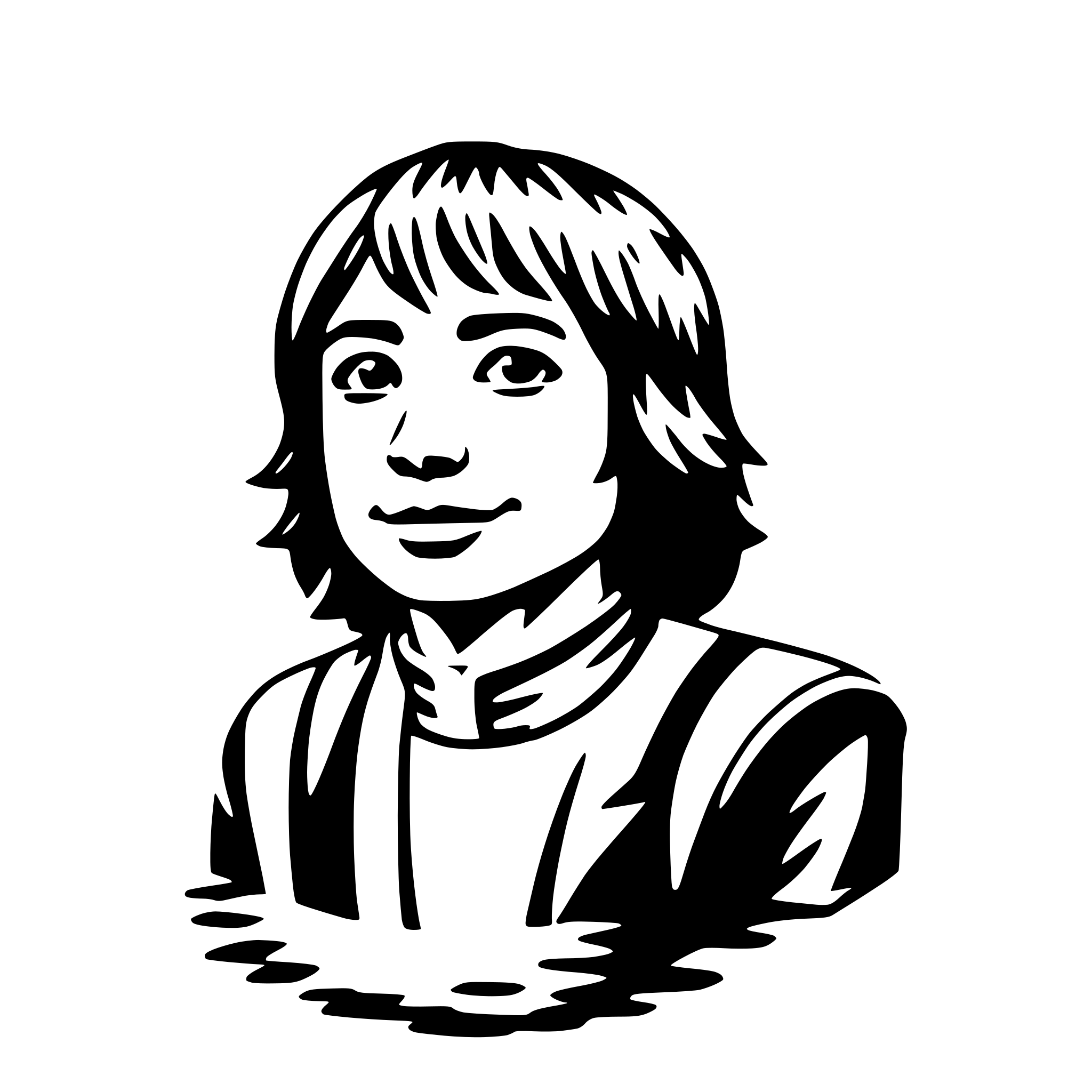 AI-generated SVG of a hachiman