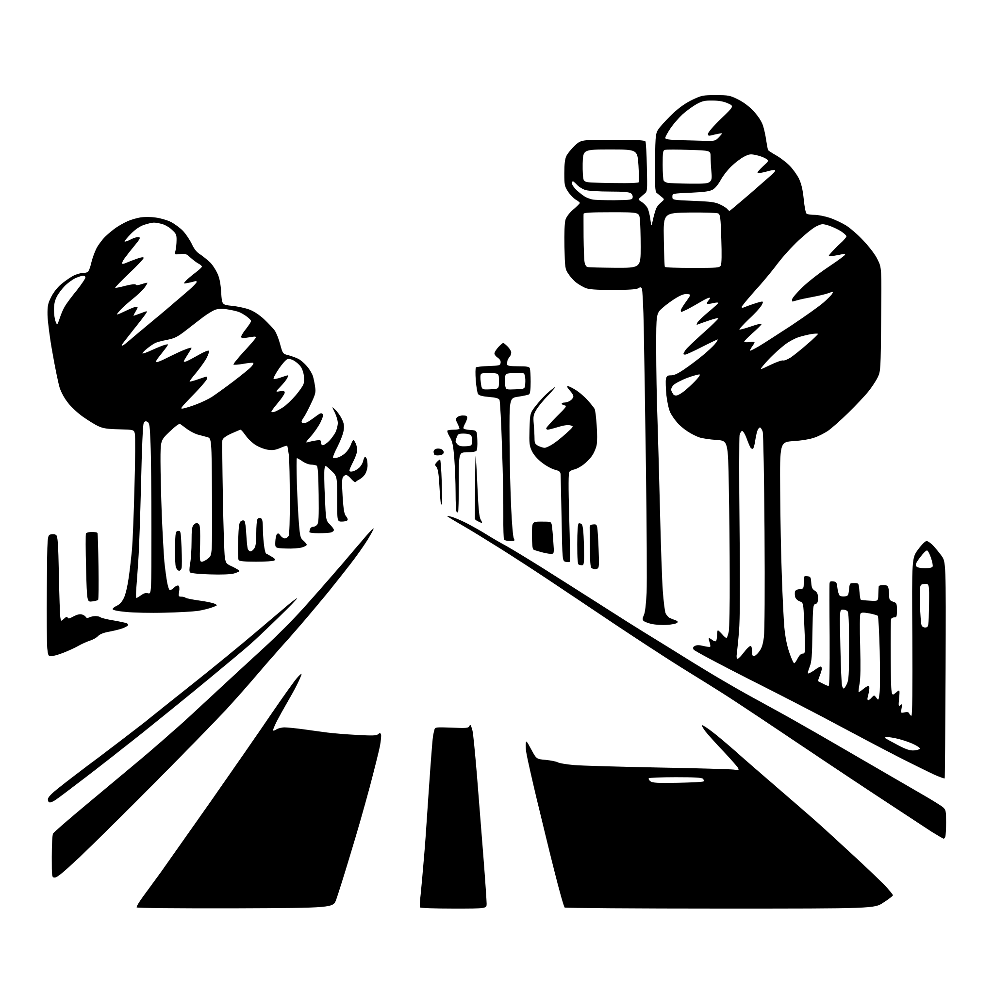 AI-generated SVG of a crosswalk