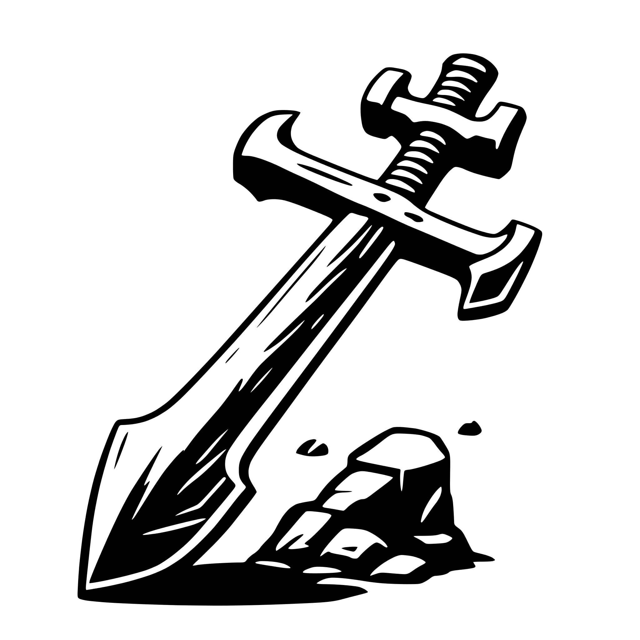AI-generated SVG of 'a War hammer'